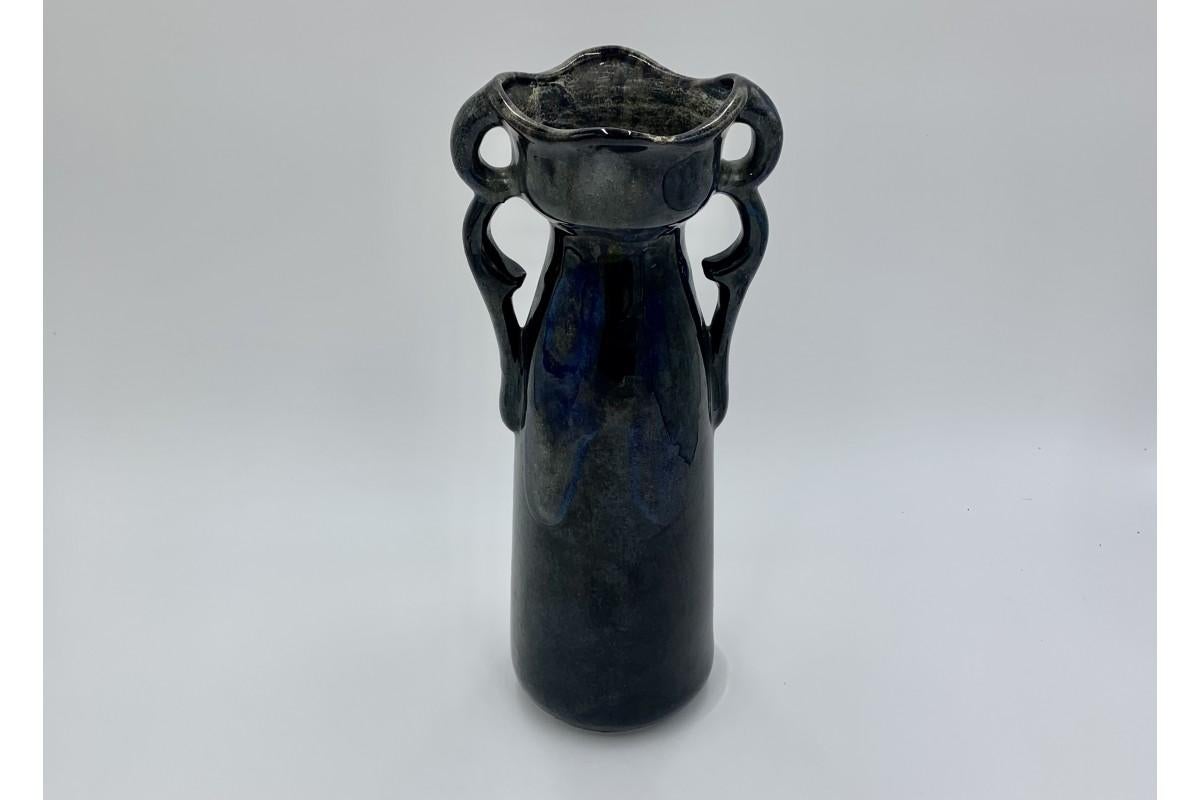 Polish Blue Ceramic vase