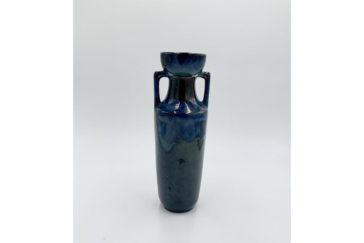 Mid-20th Century Blue Ceramic Vase
