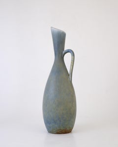 Blaue Keramikvase Lovely Glaze Carl-Harry Stålhane Rörstrand, Mitte 20.