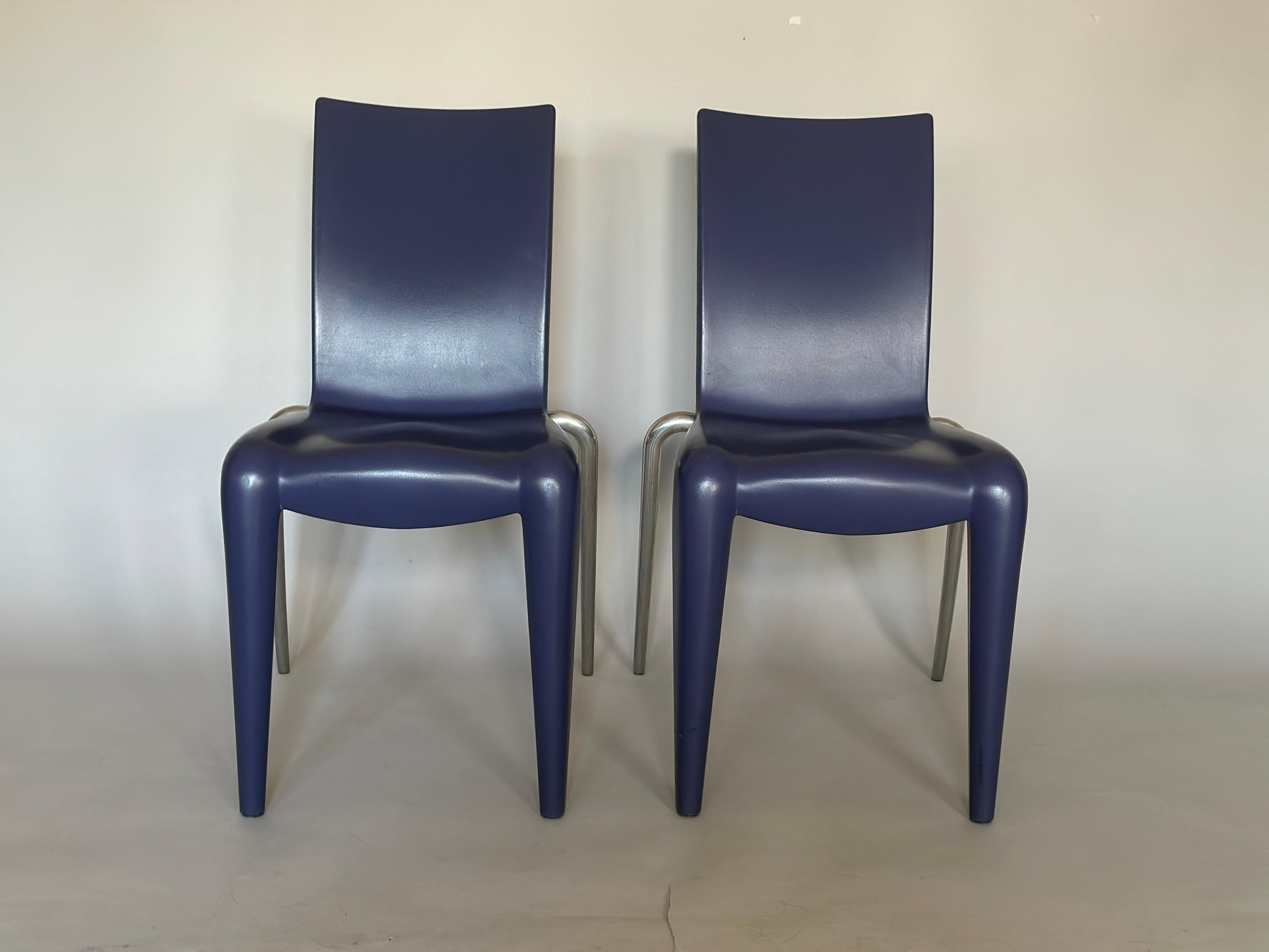 Chaise bleue Louis 20 par Philipe Starck pour Vitra, vers 1990 en vente 1