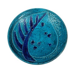 Bol en céramique chamottée bleue par Charlotte Hamilton pour Rörstrand, années 1940