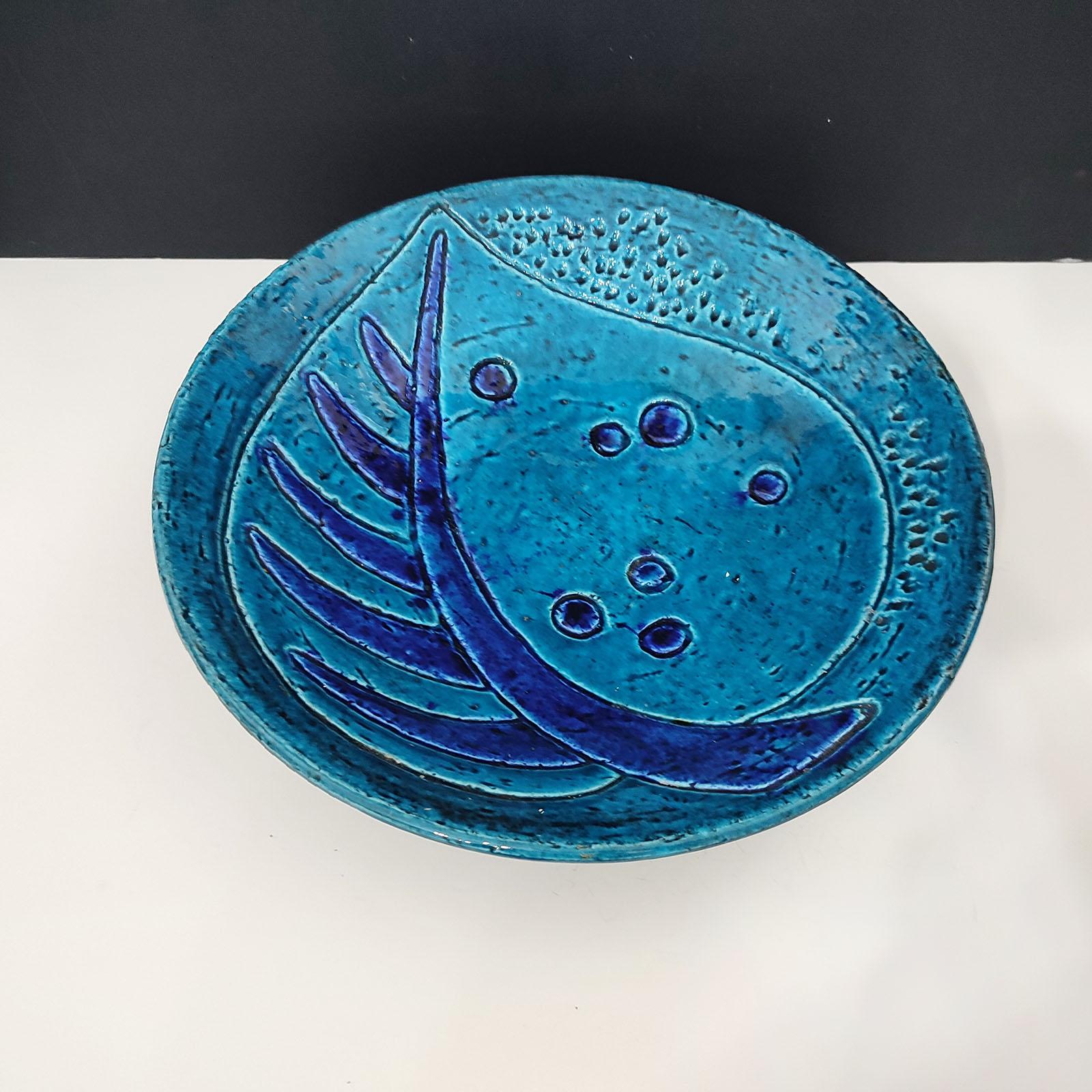 Blue Chamotte Ceramic Bowl by Charlotte Hamilton for Rörstrand, 1940s For Sale 1