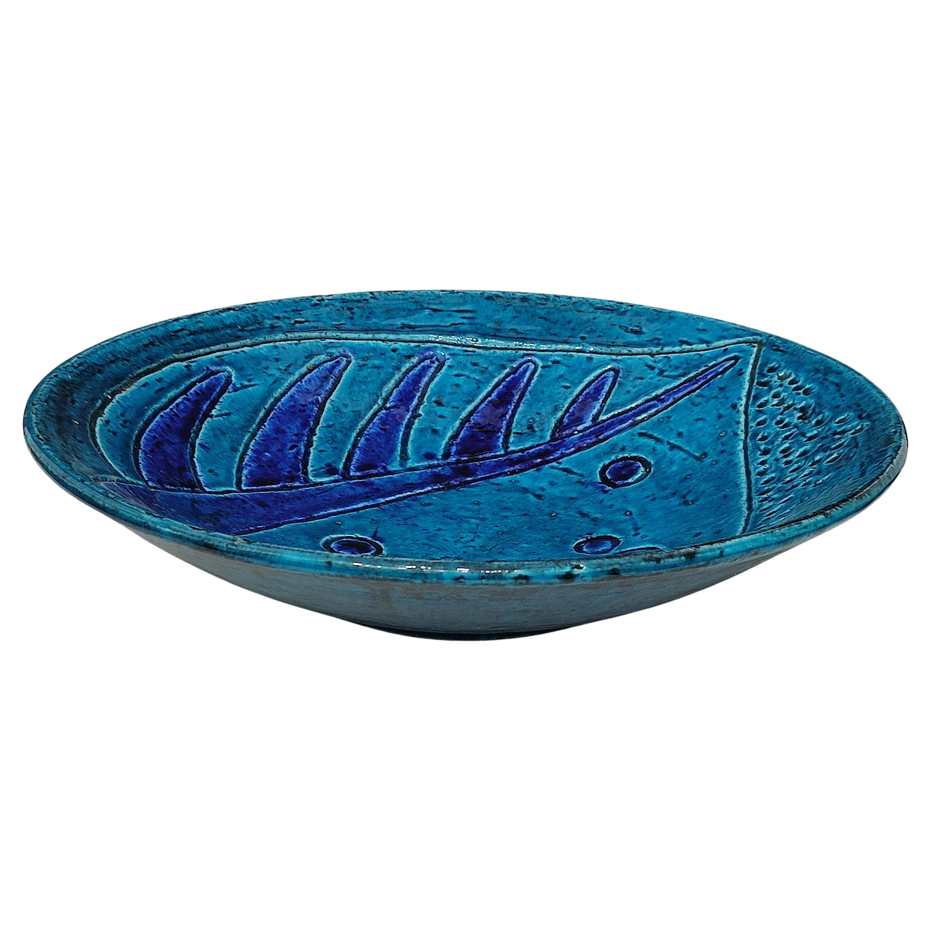Blue Chamotte Ceramic Bowl by Charlotte Hamilton for Rörstrand, 1940s im Angebot