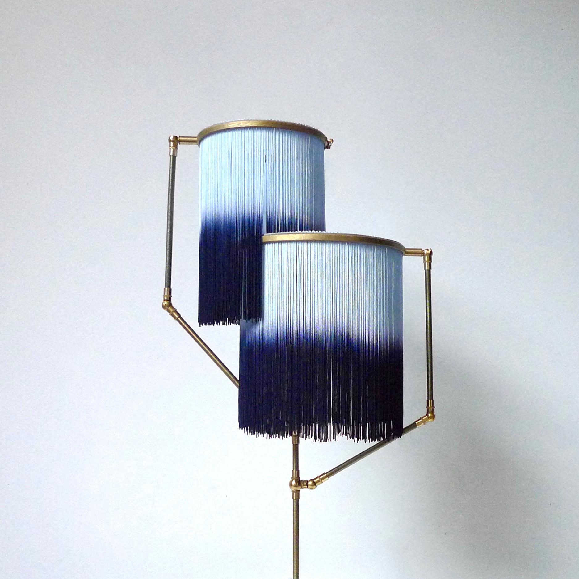 Brass Blue Charme Floor Lamp, Sander Bottinga