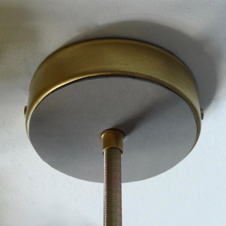 Brass Blue Charme Pendant Lamp, Sander Bottinga For Sale
