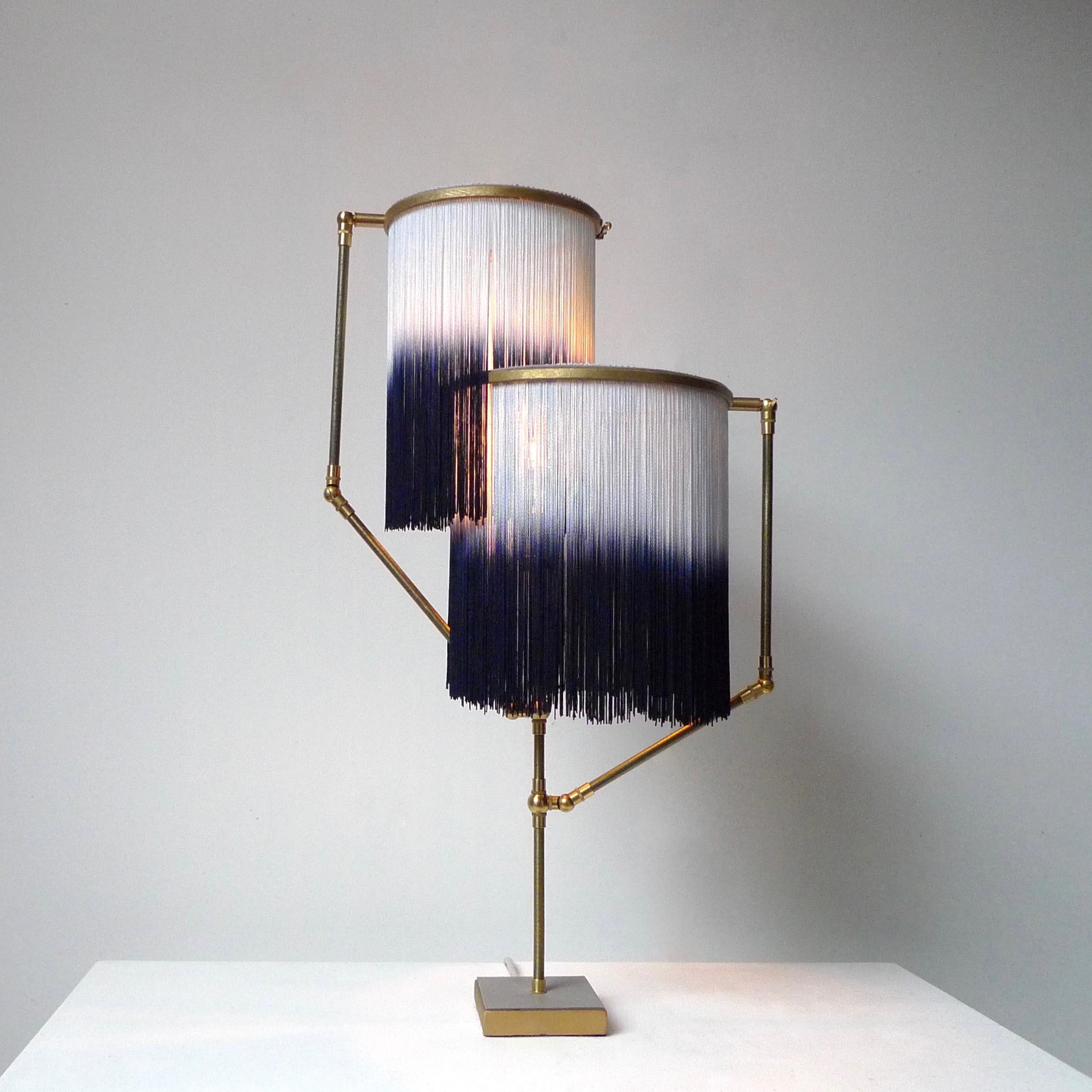 Néerlandais Lampe de bureau à breloques bleues, Sander Bottinga en vente