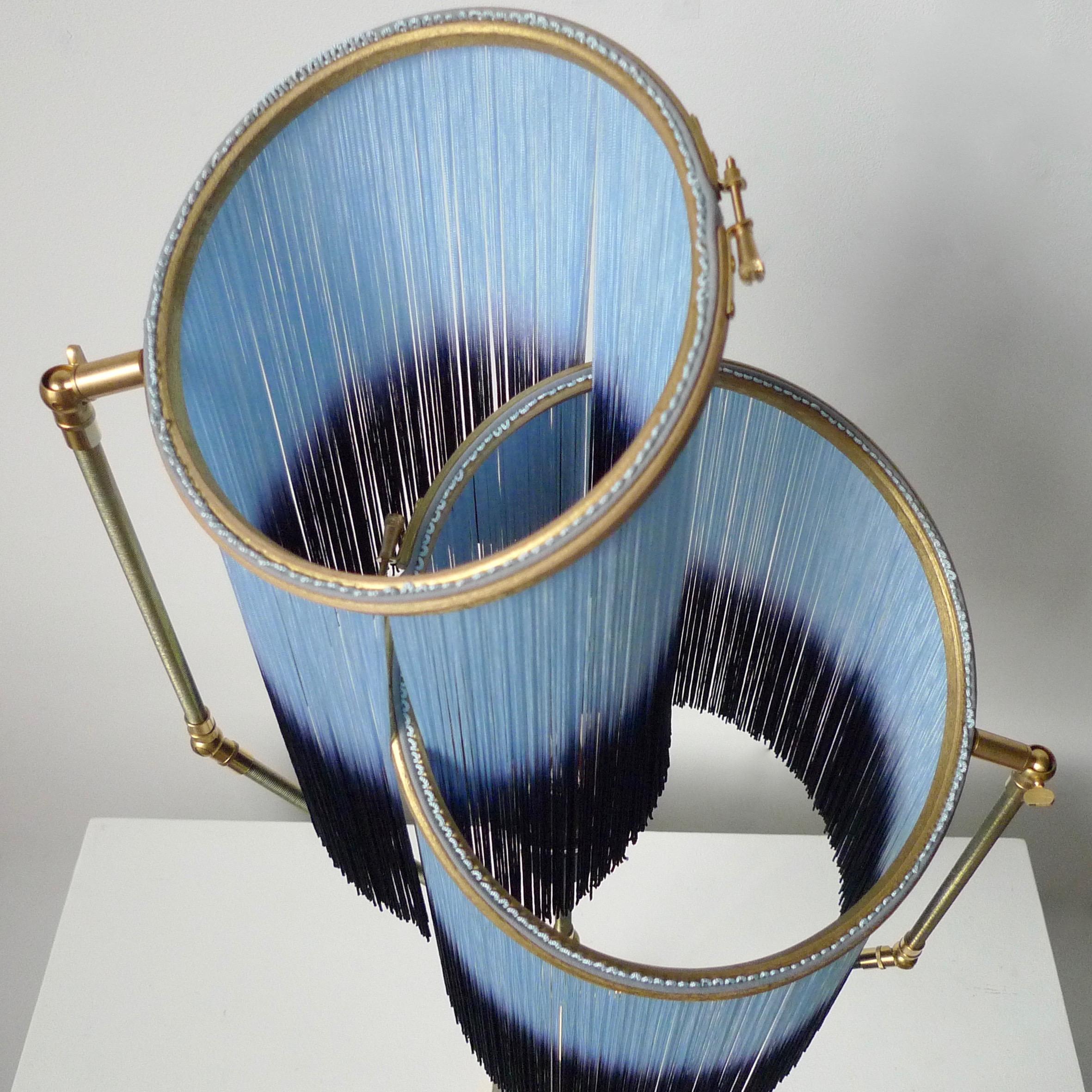 Brass Blue Charme Table Lamp, Sander Bottinga