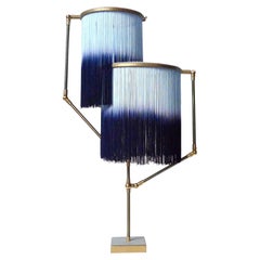 Lampe de bureau à breloques bleues, Sander Bottinga