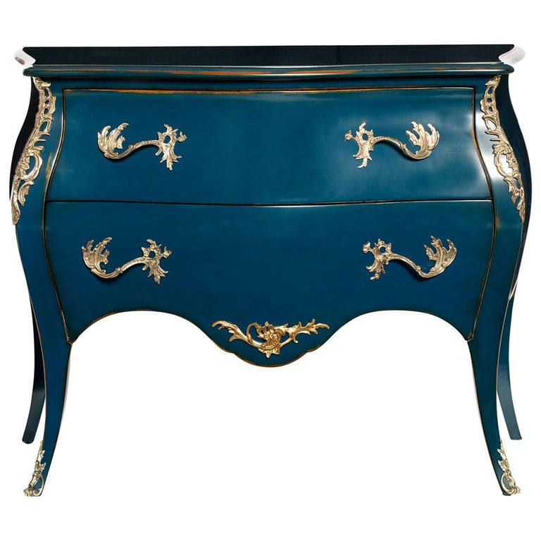 Blue Chest of Drawers Louis XV For Sale at 1stDibs