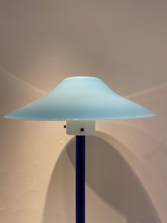 Blue Chiara Floor Lamp by Cini Boeri for Venini, Italy, 1980s