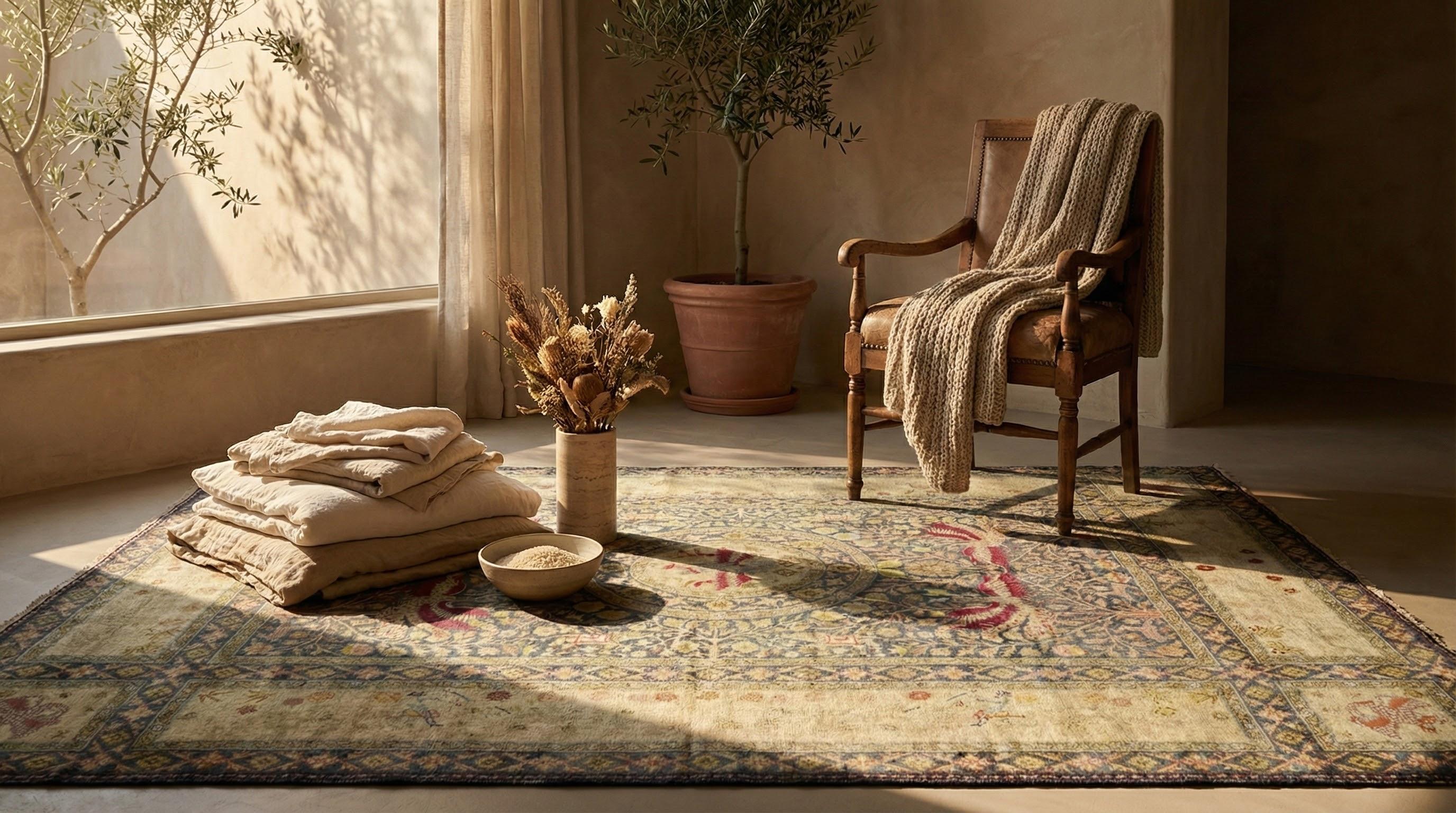 This antique Chinese wool rug from the early 20th century (c. 1900–1920) presents a distinguished decorative statement in a standard large format measuring approximately 8 ft 9 in x 11 ft 0 in (about 8.94 sq. m). Hand-knotted on a cotton foundation