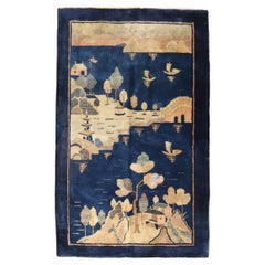 Blue Chinese Pictorial Rug