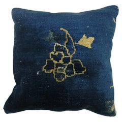 Cuscino tappeto cinese blu