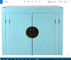 Blue Chinese Style Cabinet