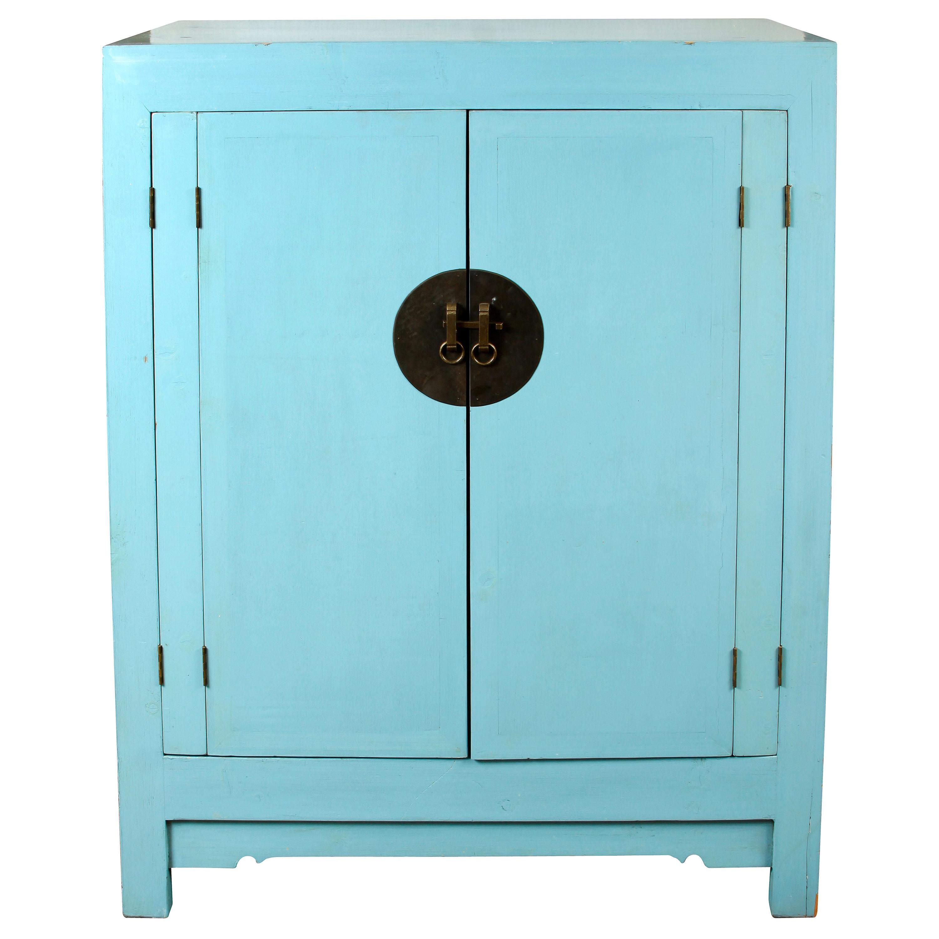 Blue Chinese Style Cabinet