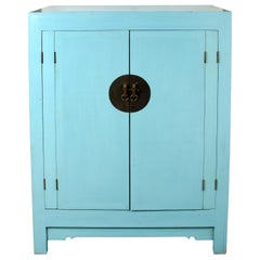 Armoire bleue de style chinois