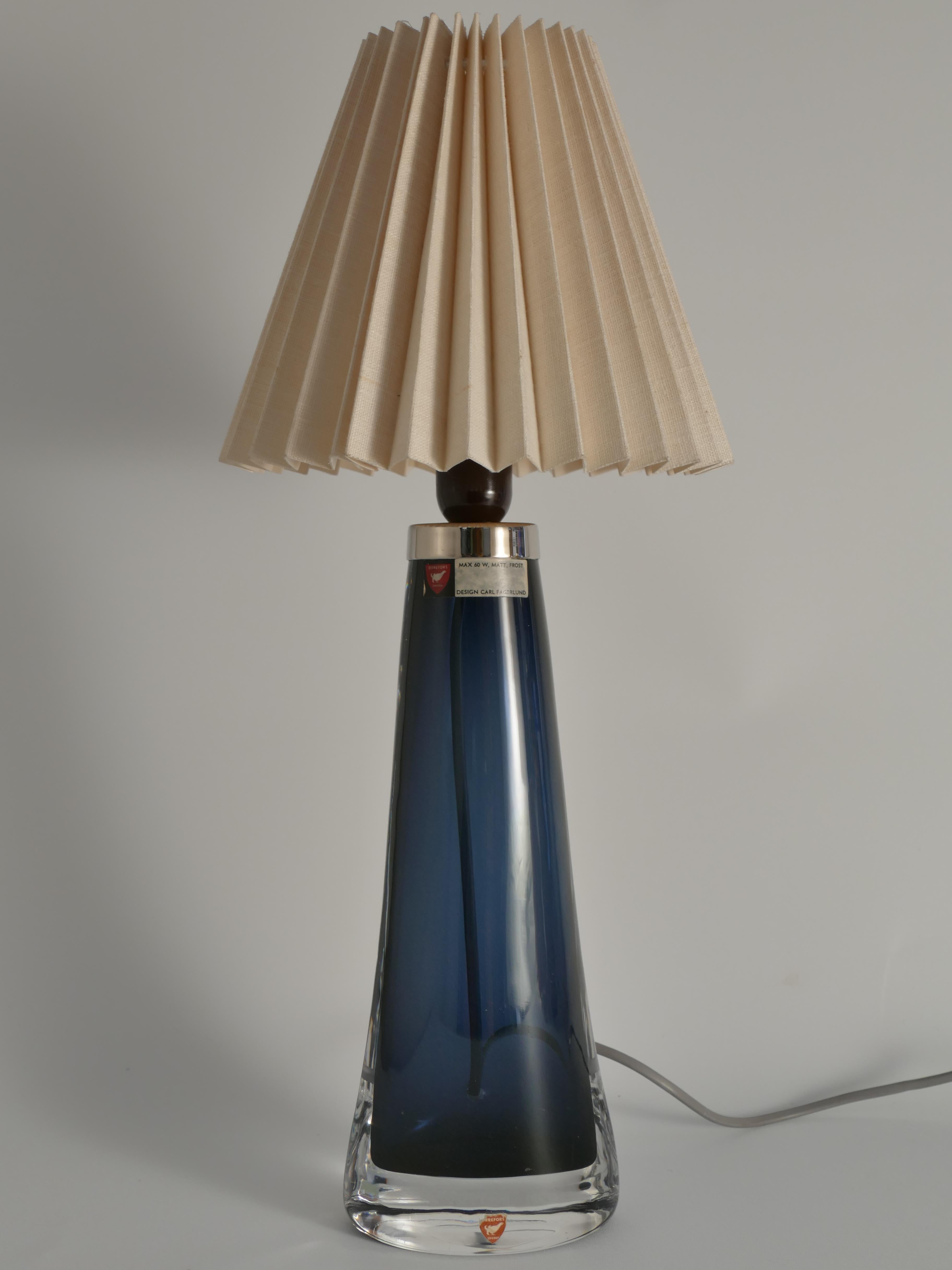 Lampe de bureau modèle RD 1566 de Carl Fagerlund, Orrefors, années 1960 en vente 1