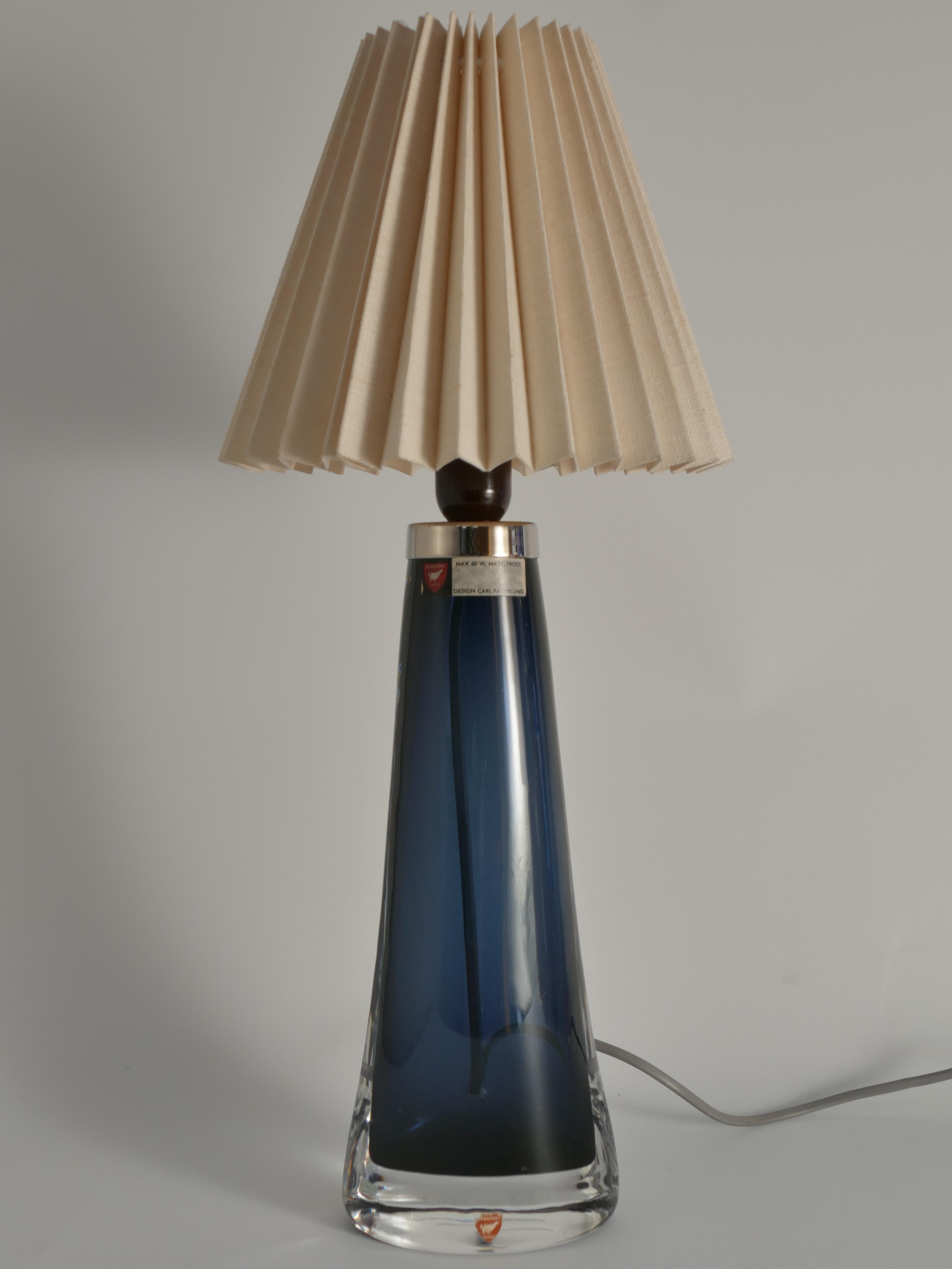 Lampe de bureau modèle RD 1566 de Carl Fagerlund, Orrefors, années 1960 en vente 2