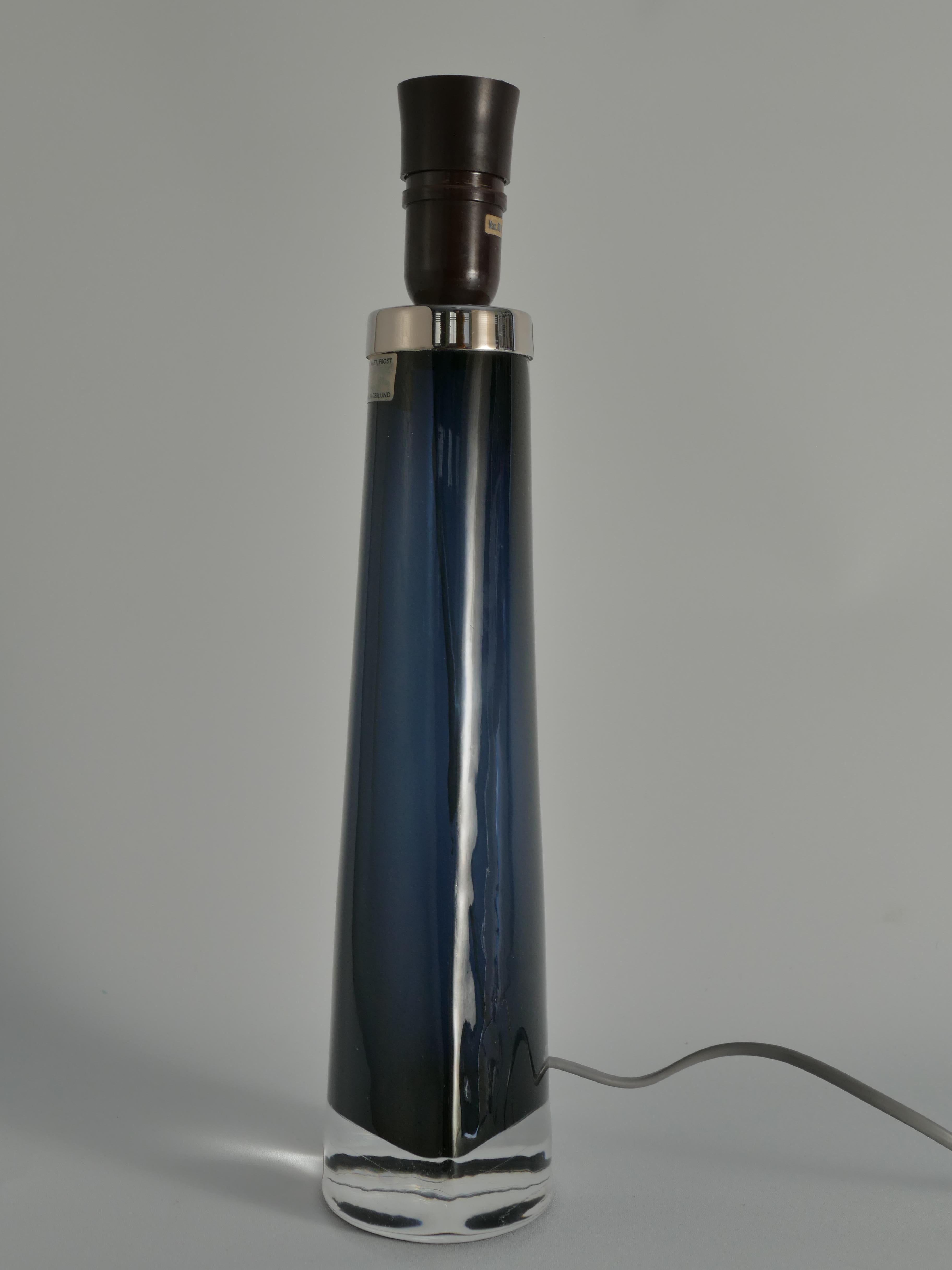 Suédois Lampe de bureau modèle RD 1566 de Carl Fagerlund, Orrefors, années 1960 en vente
