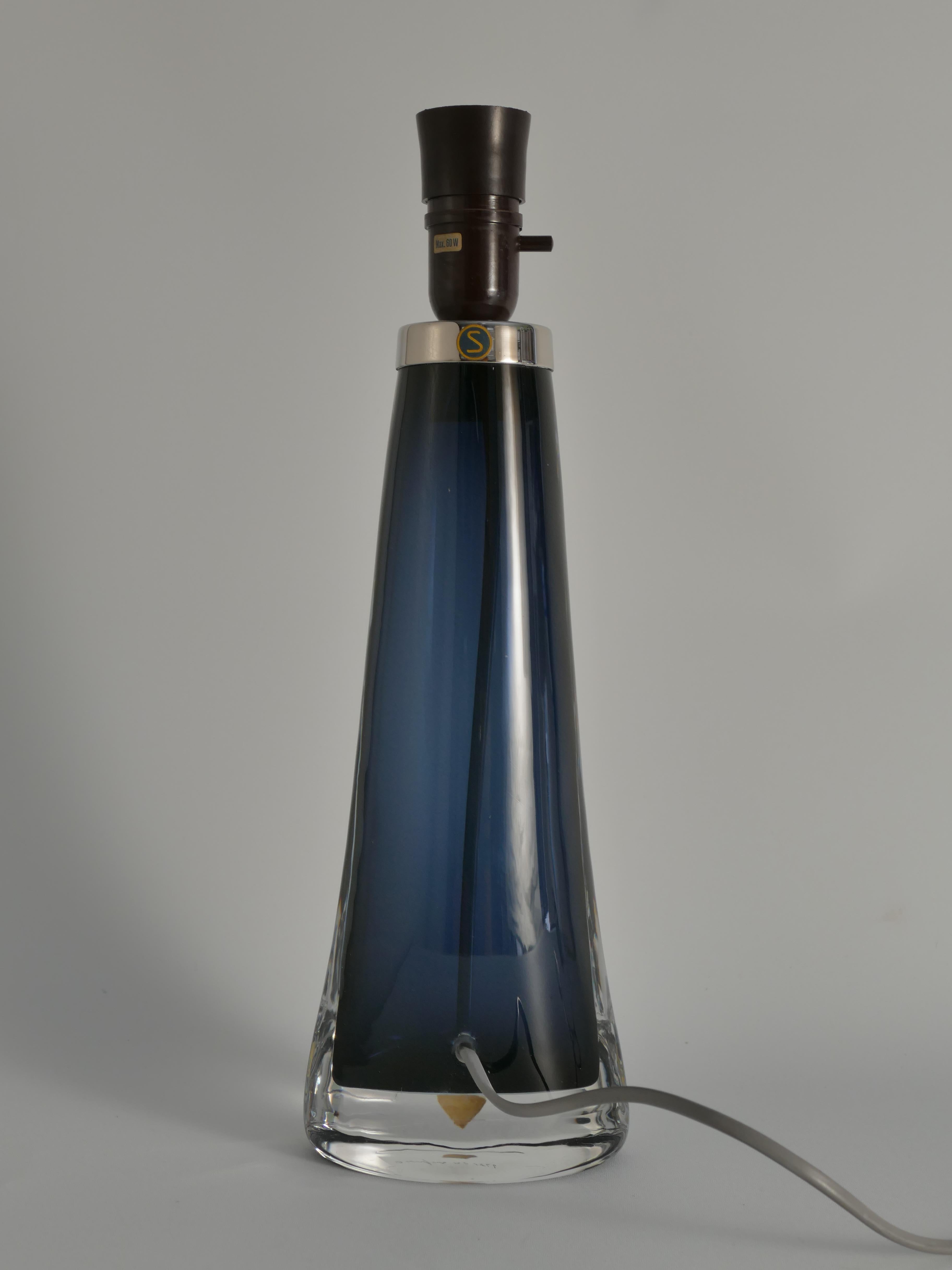 Lampe de bureau modèle RD 1566 de Carl Fagerlund, Orrefors, années 1960 Bon état - En vente à Grythyttan, SE
