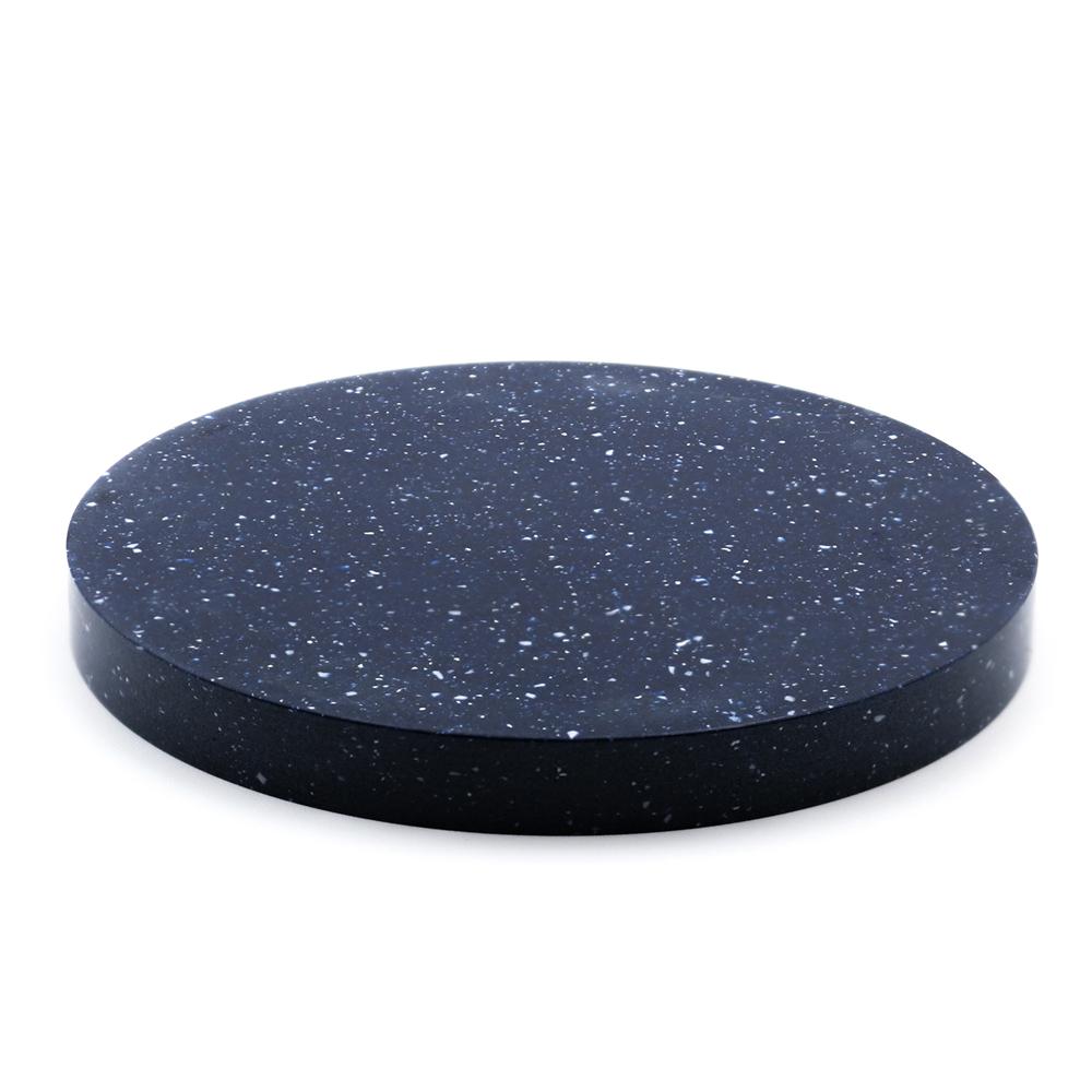 Corian Base en corian bleu cobalt, petite, chargeur sans fil 15W en vente
