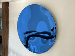 Blue Concave Mirror 100 cm/ 39" Diameter
