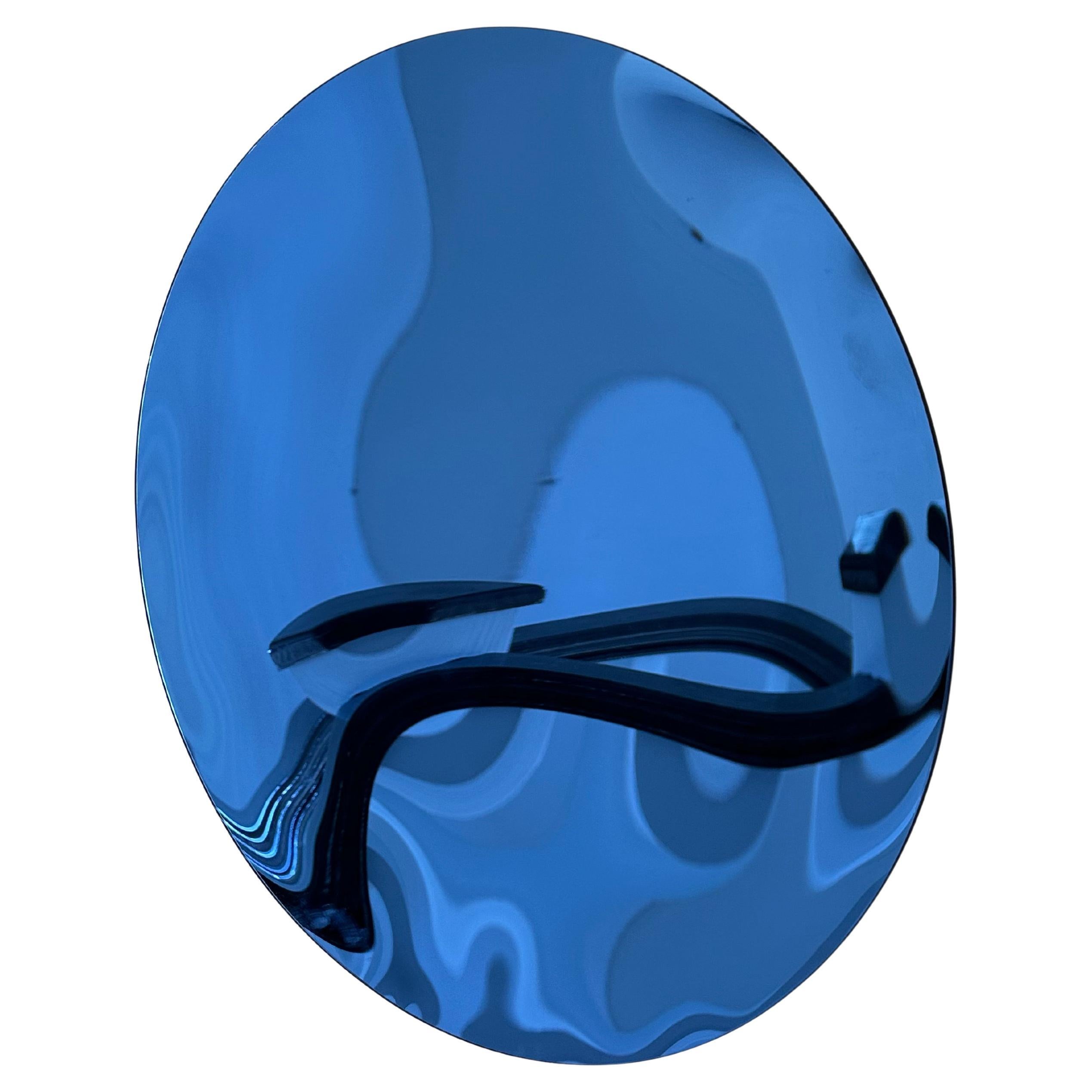 Espejo cóncavo azul 100 cm/ 39" de diámetro en venta