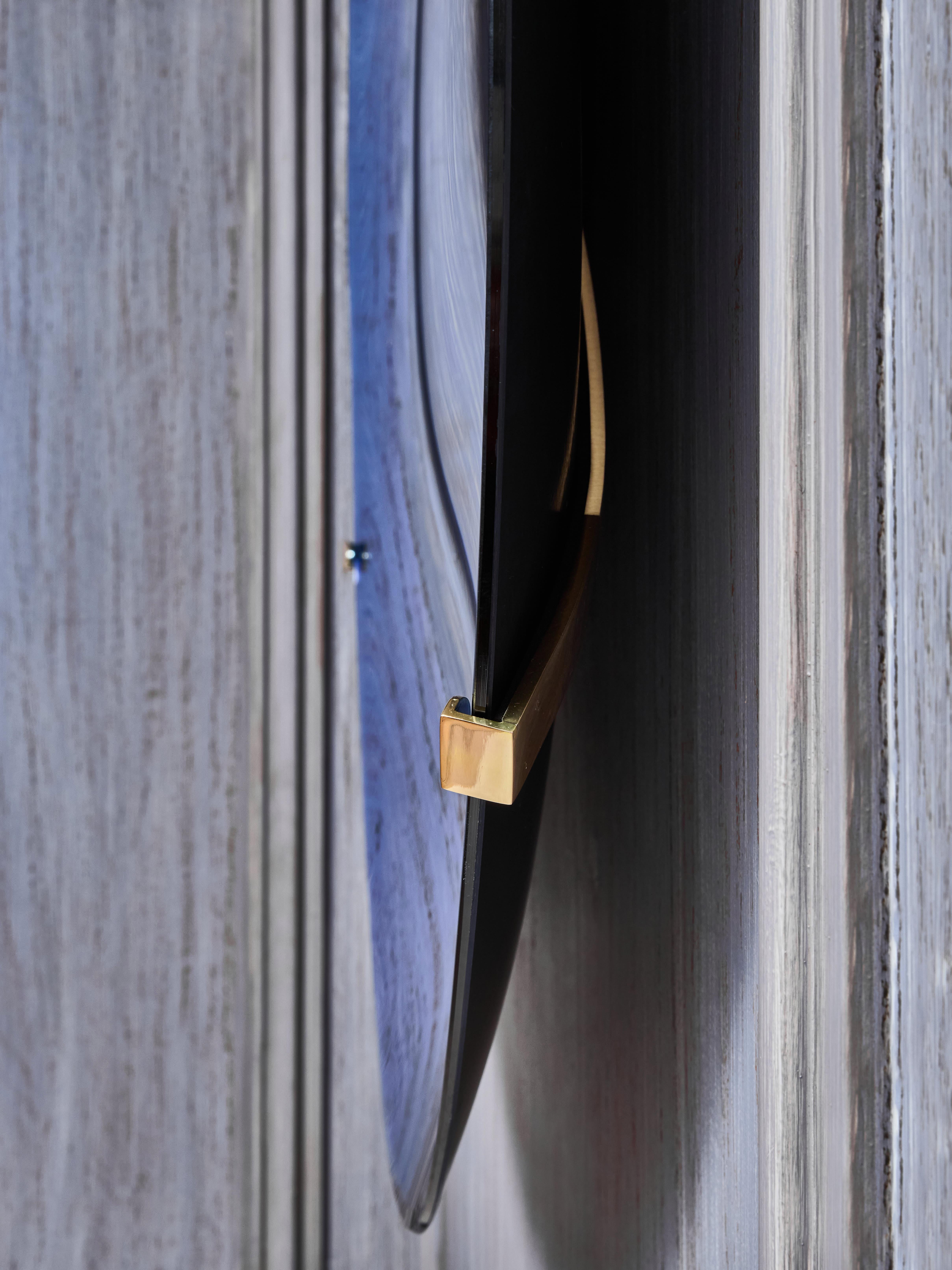 XXIe siècle et contemporain Miroir concave bleu en vente