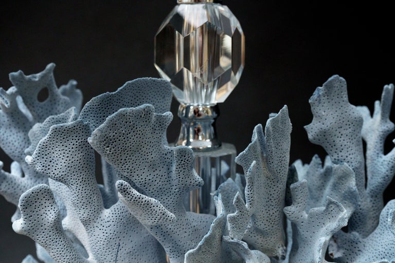 Blue Coral Creation Lamp For Sale at 1stDibs