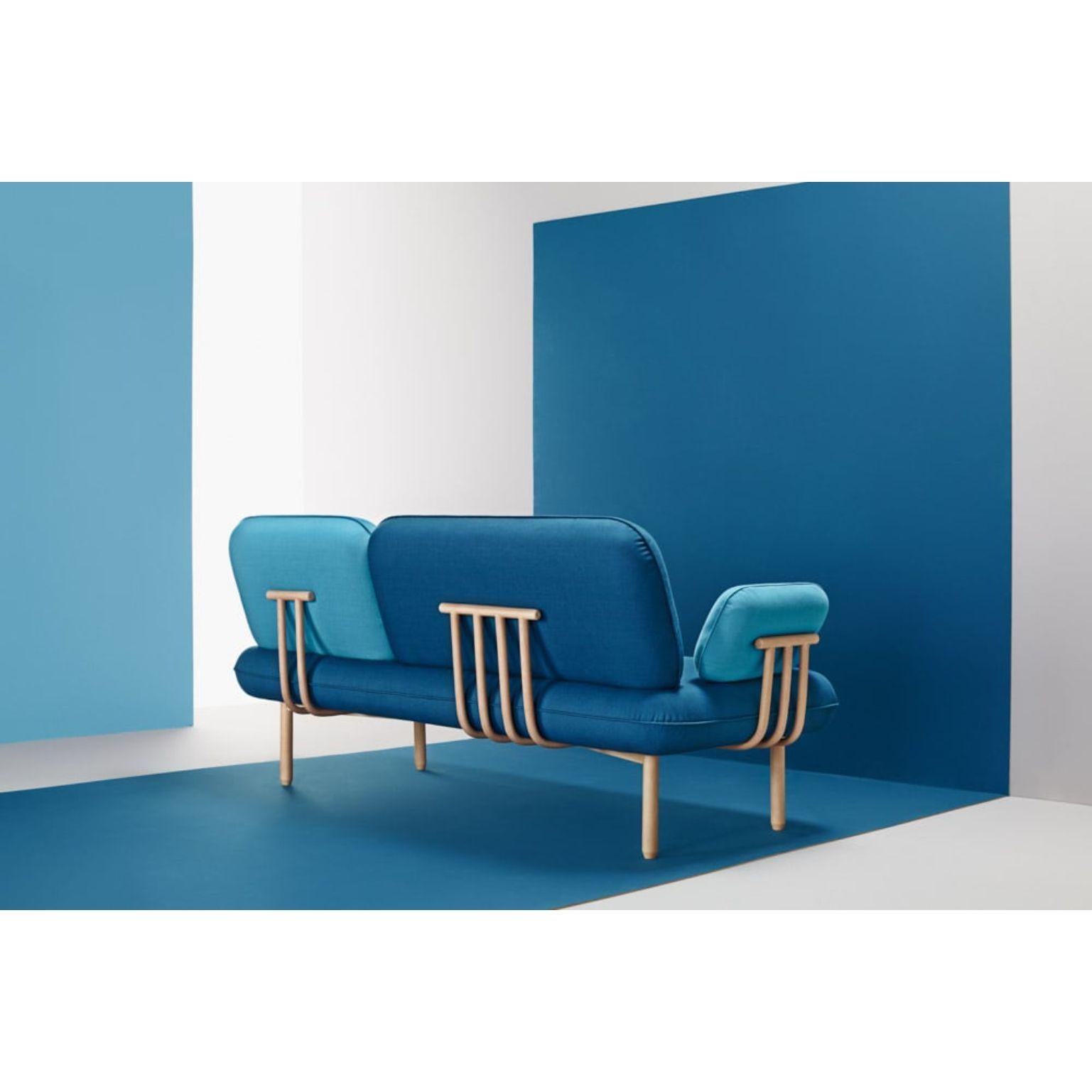 Post-Modern Blue Cosmo Sofa by La Selva