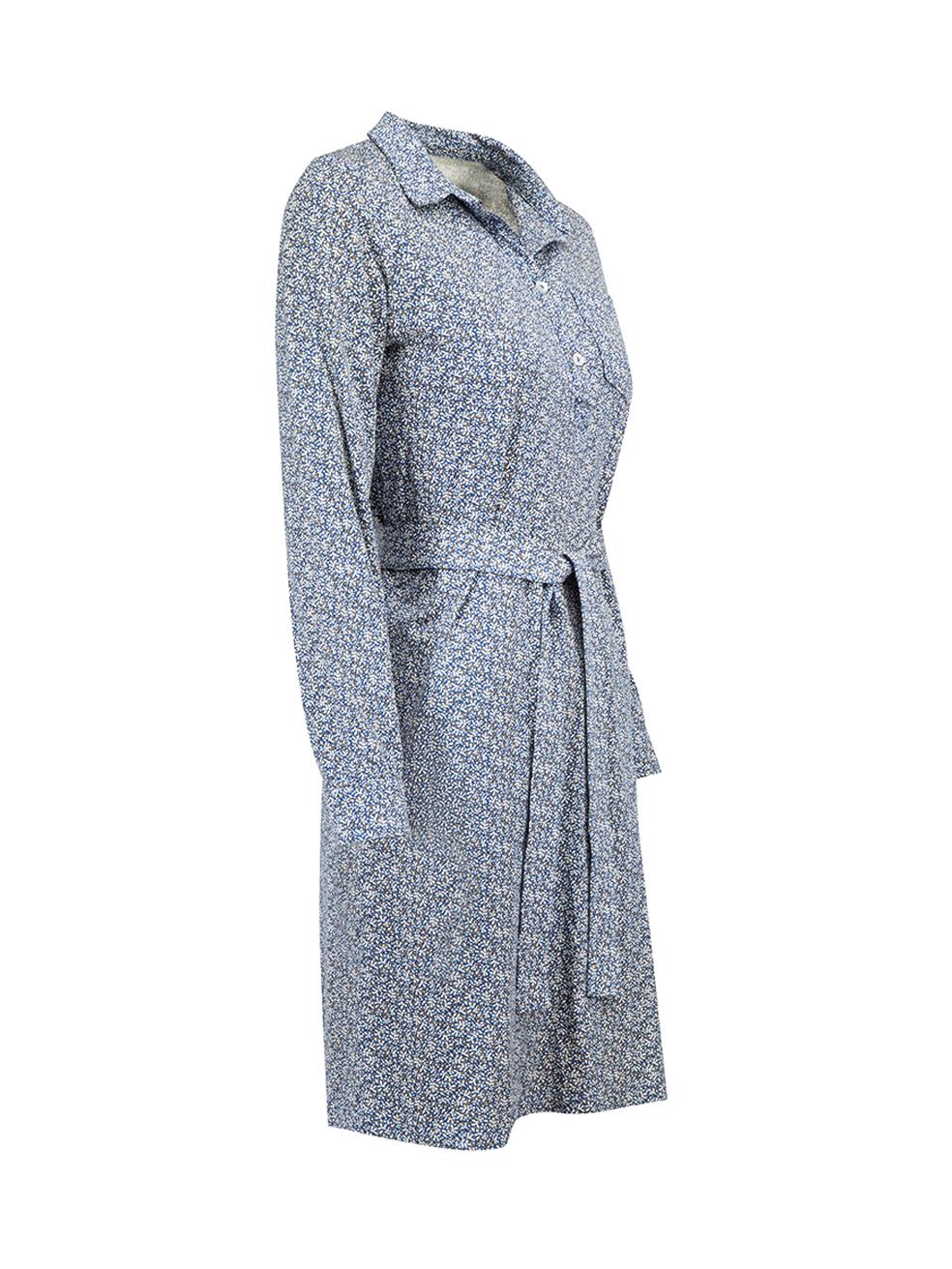 CONDITION is Very good. Hardly any visible wear to dress is evident on this used A.P.C. designer resale item.



Details


Blue

Cotton

Shirt dress

White and yellow abstract print

Half button fastening

1x Button on each cuff

1x Front patch