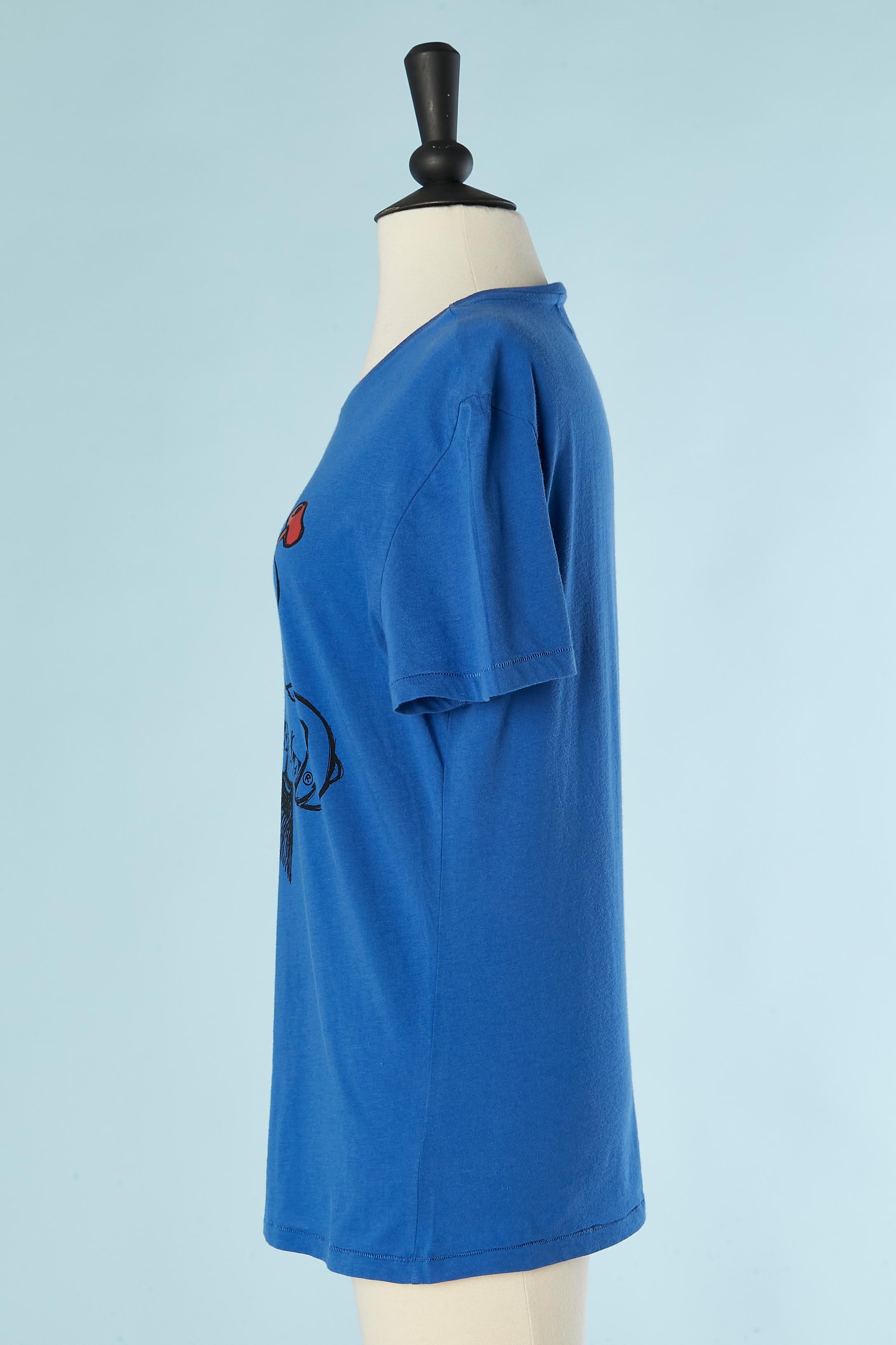 Blue cotton tee-shirt Popeye Iceberg  ICE In Excellent Condition For Sale In Saint-Ouen-Sur-Seine, FR