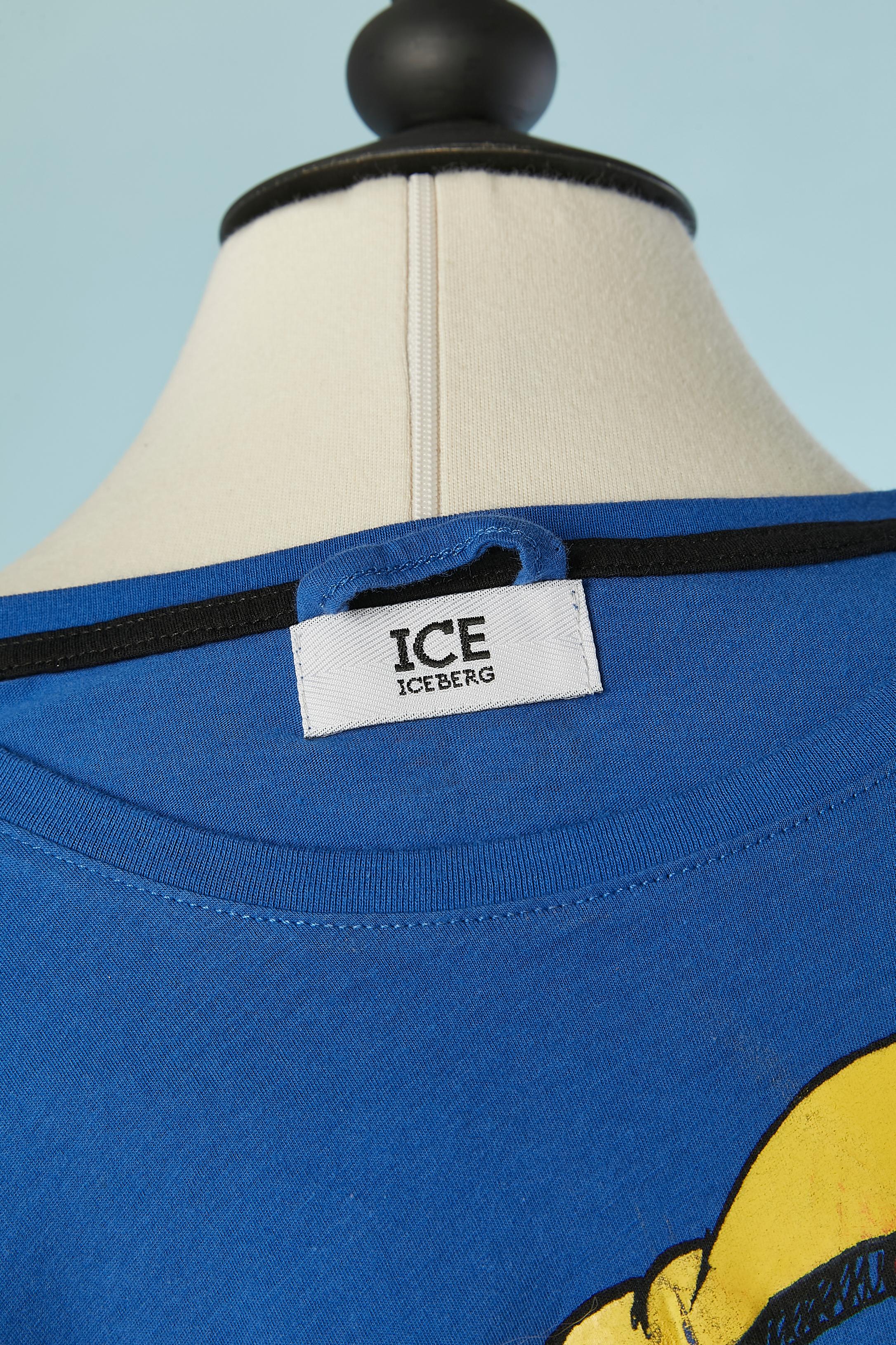 Blue cotton tee-shirt Popeye Iceberg  ICE For Sale 1