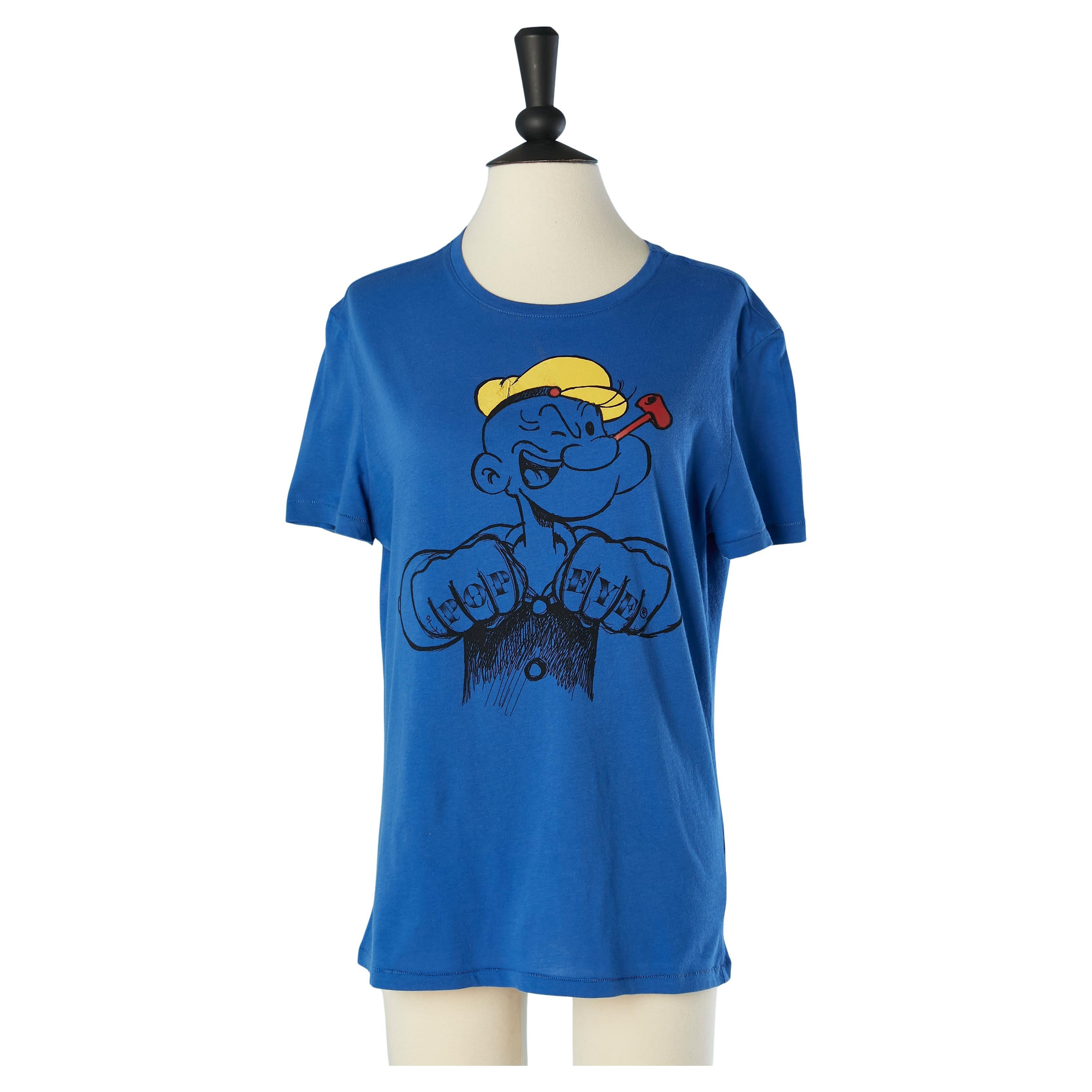 Blue cotton tee-shirt Popeye Iceberg  ICE For Sale