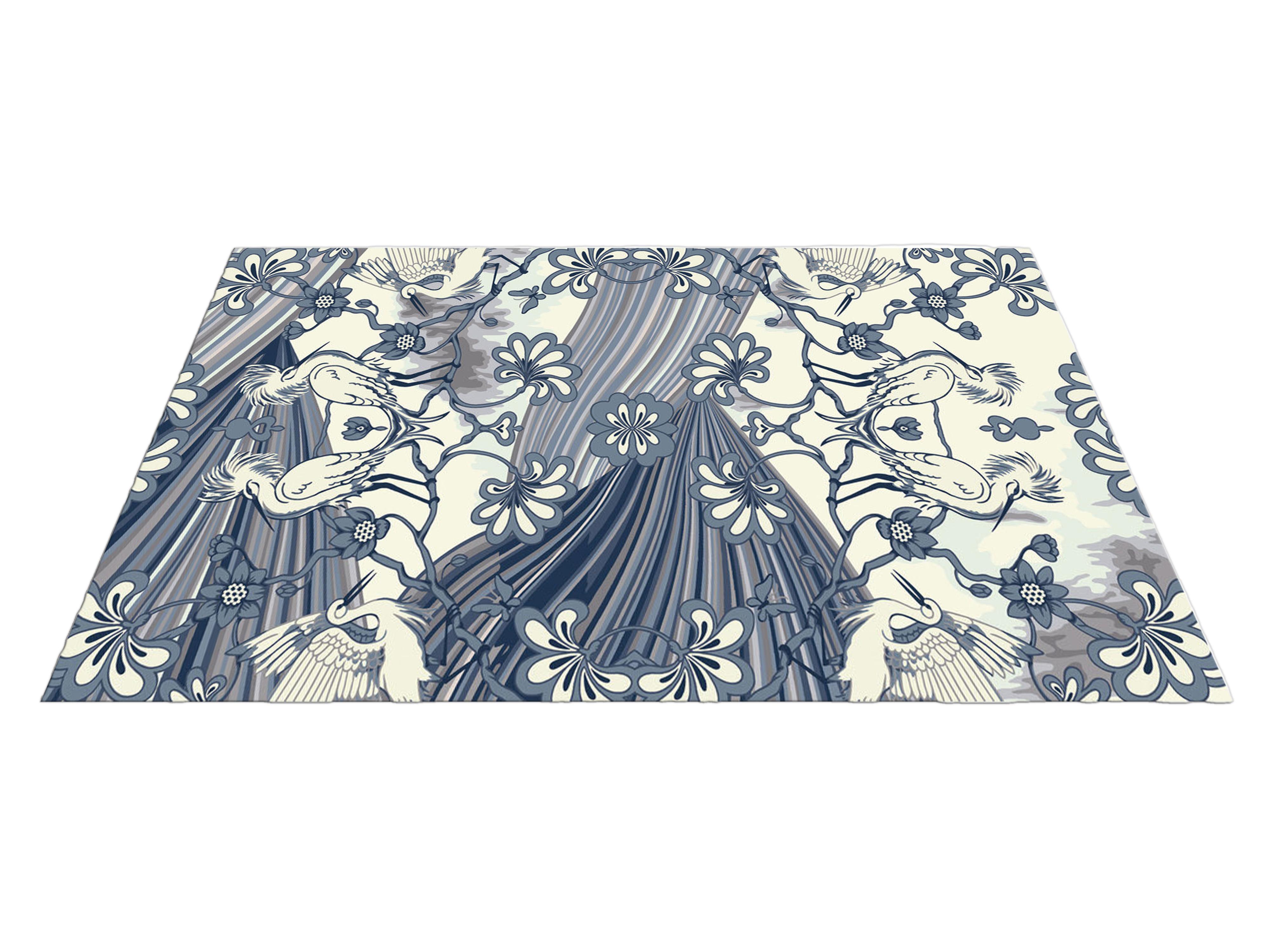 A design story of legacy and grace. A tribute to his grandparents, this was a particularly special rug for Omar to design. Fluidity, duality and functionality Hesina personifies a wilful design perspective, featuring carved Chinoiserie details,
