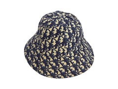 Blue & Cream Christian Dior Monogram Bucket Hat