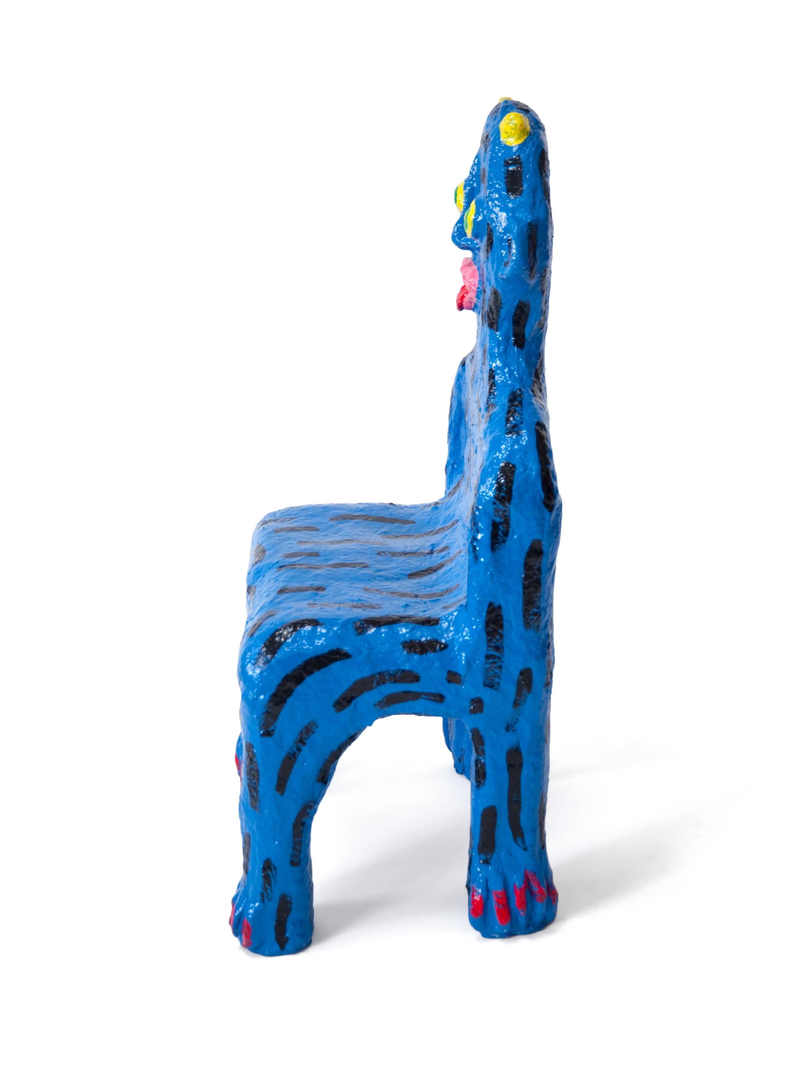 American Blue Creature Child Chair by Brett Douglas Hunter, USA, 2018 For Sale