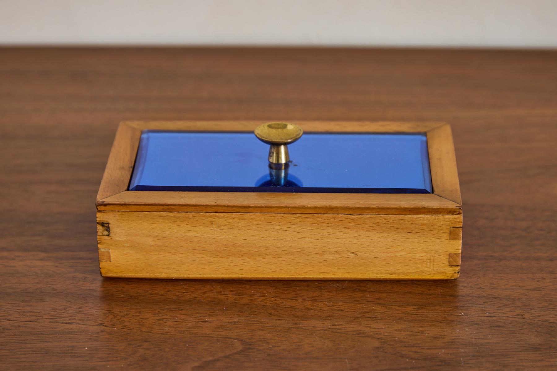 Caja Cristal Arte Azul en venta 4