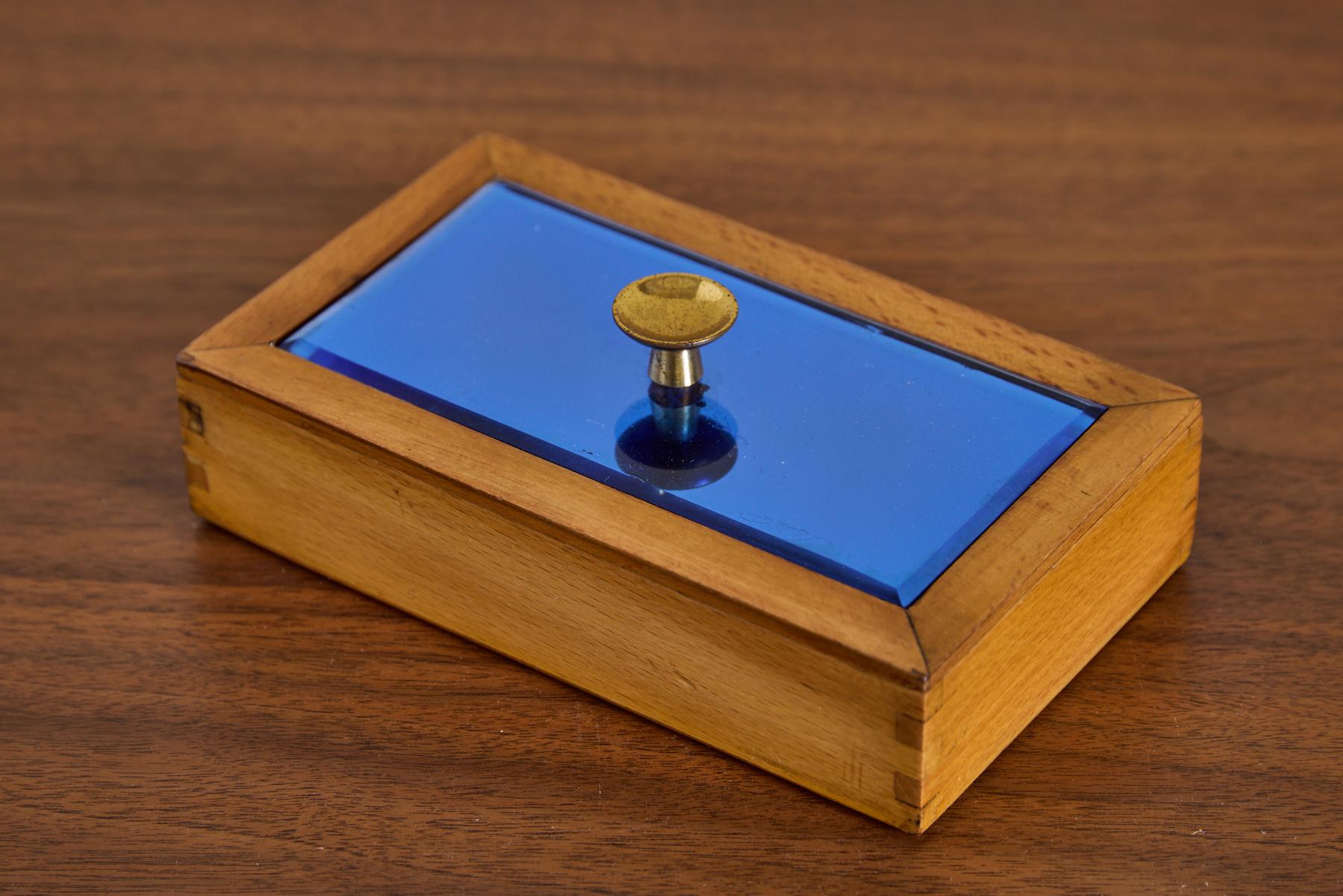 Caja Cristal Arte Azul en venta 5