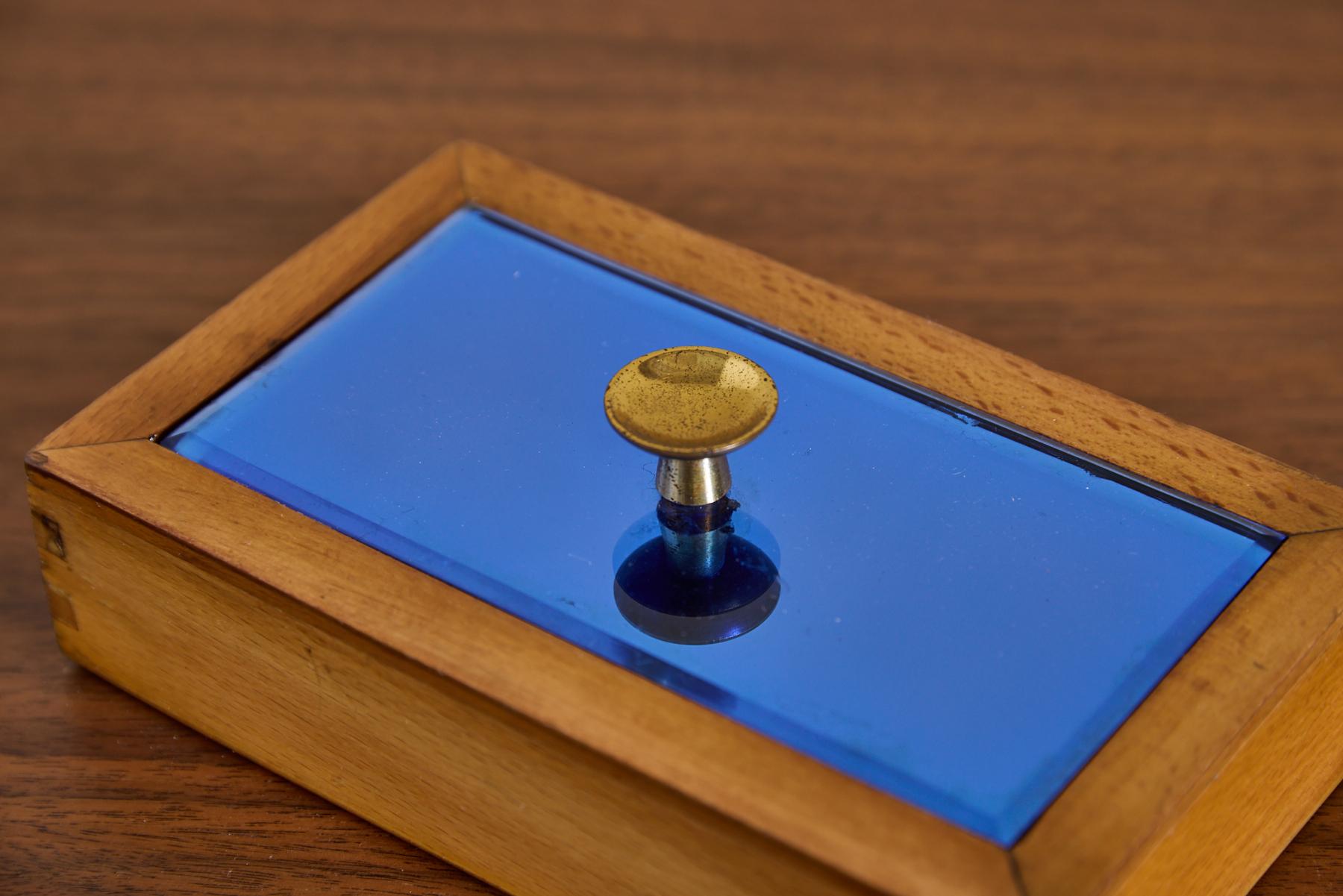 Caja Cristal Arte Azul en venta 6