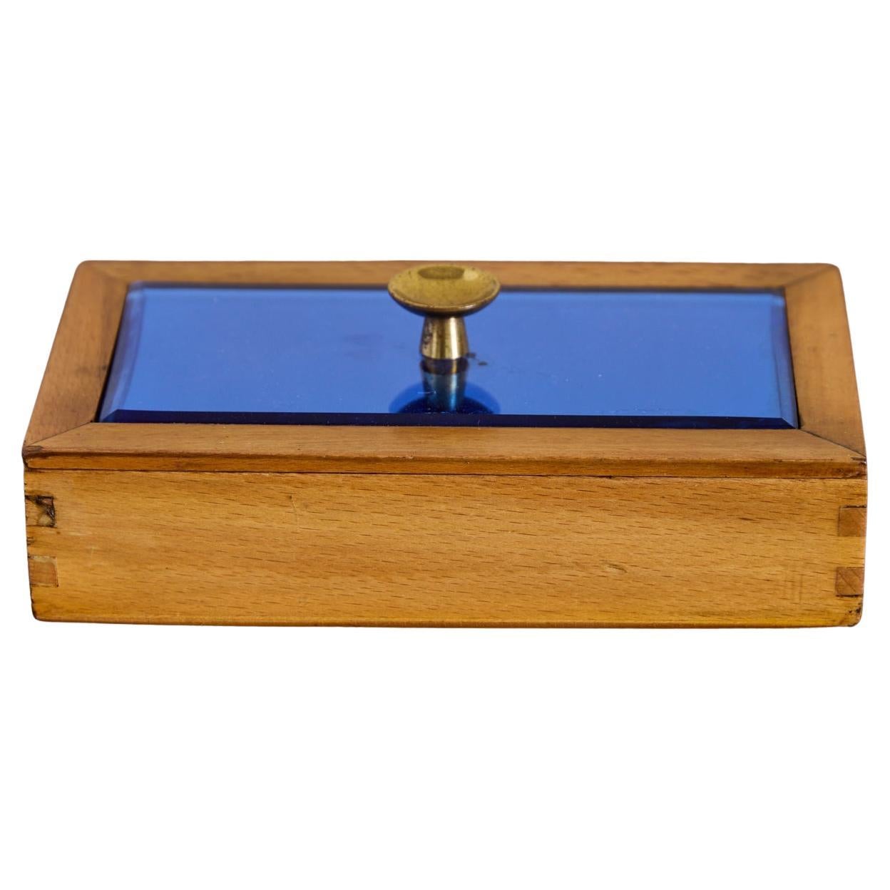 Caja Cristal Arte Azul Italiano en venta