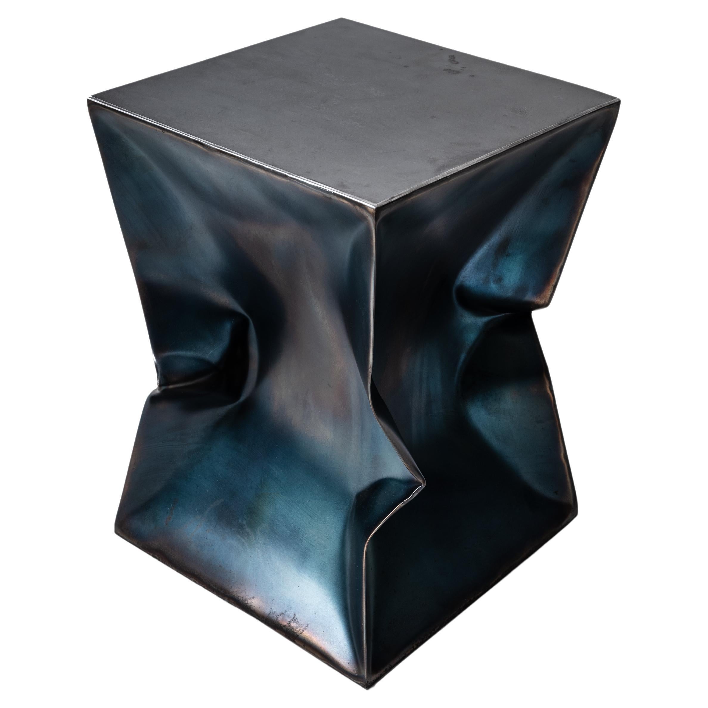 Blue Crush  mesa auxiliar de metal, acero azul en venta
