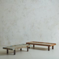 Blue ‘Cuvette’ Tile Coffee Table by Roger Capron, France 1960s