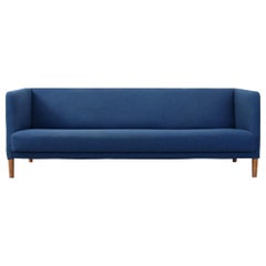 Blue Danish Design Sofa by Hans J. Wegner for Johannes Hansen, 1960s, Denmark