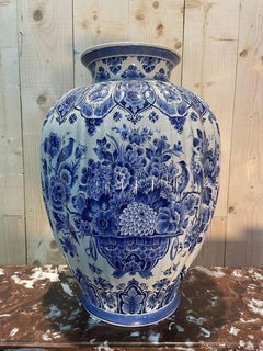 Vaso blu di Delft in ceramica e porcellana