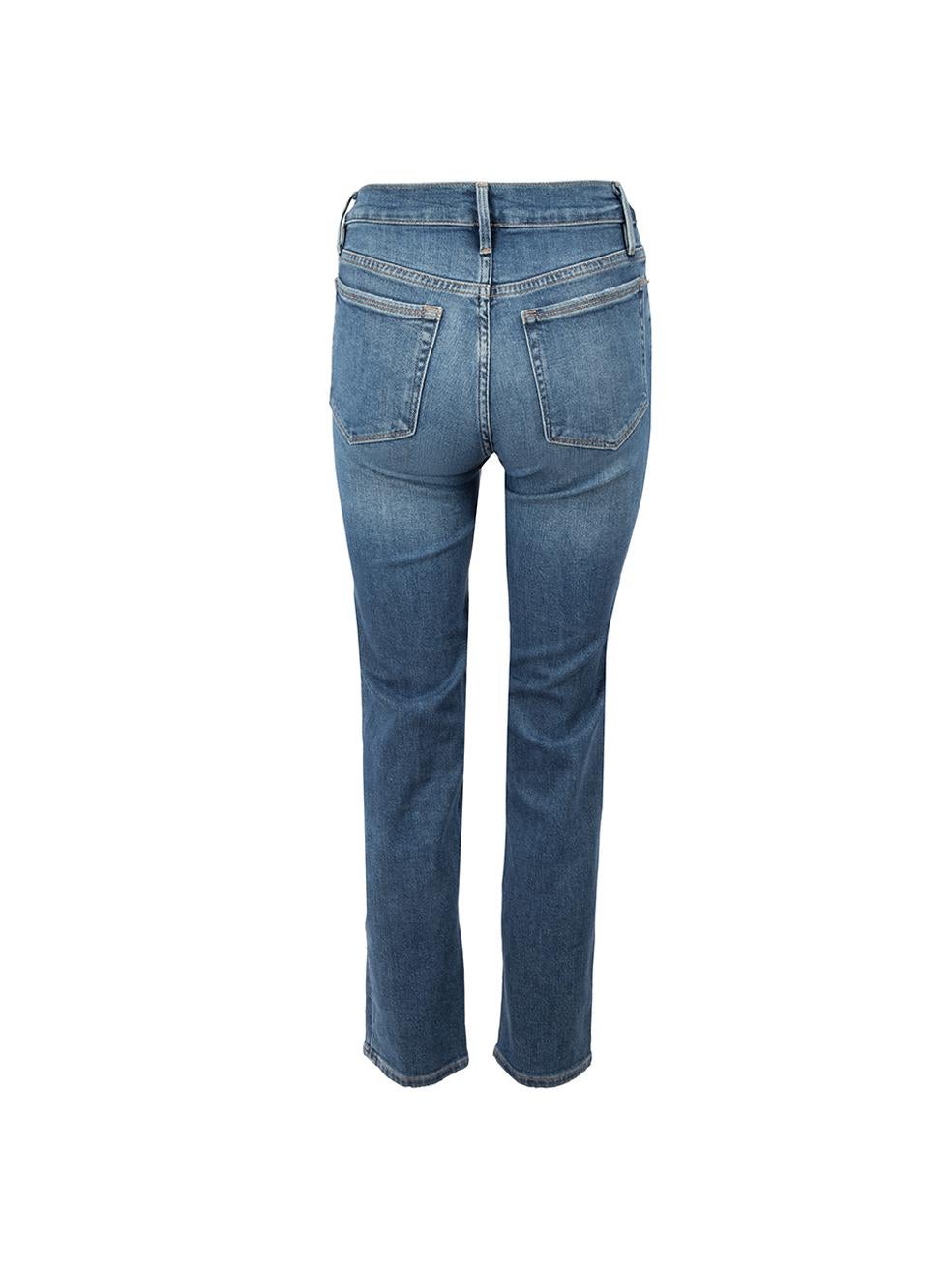 Gray Frame Blue Denim Le Nouveau Straight Jeans Size XS
