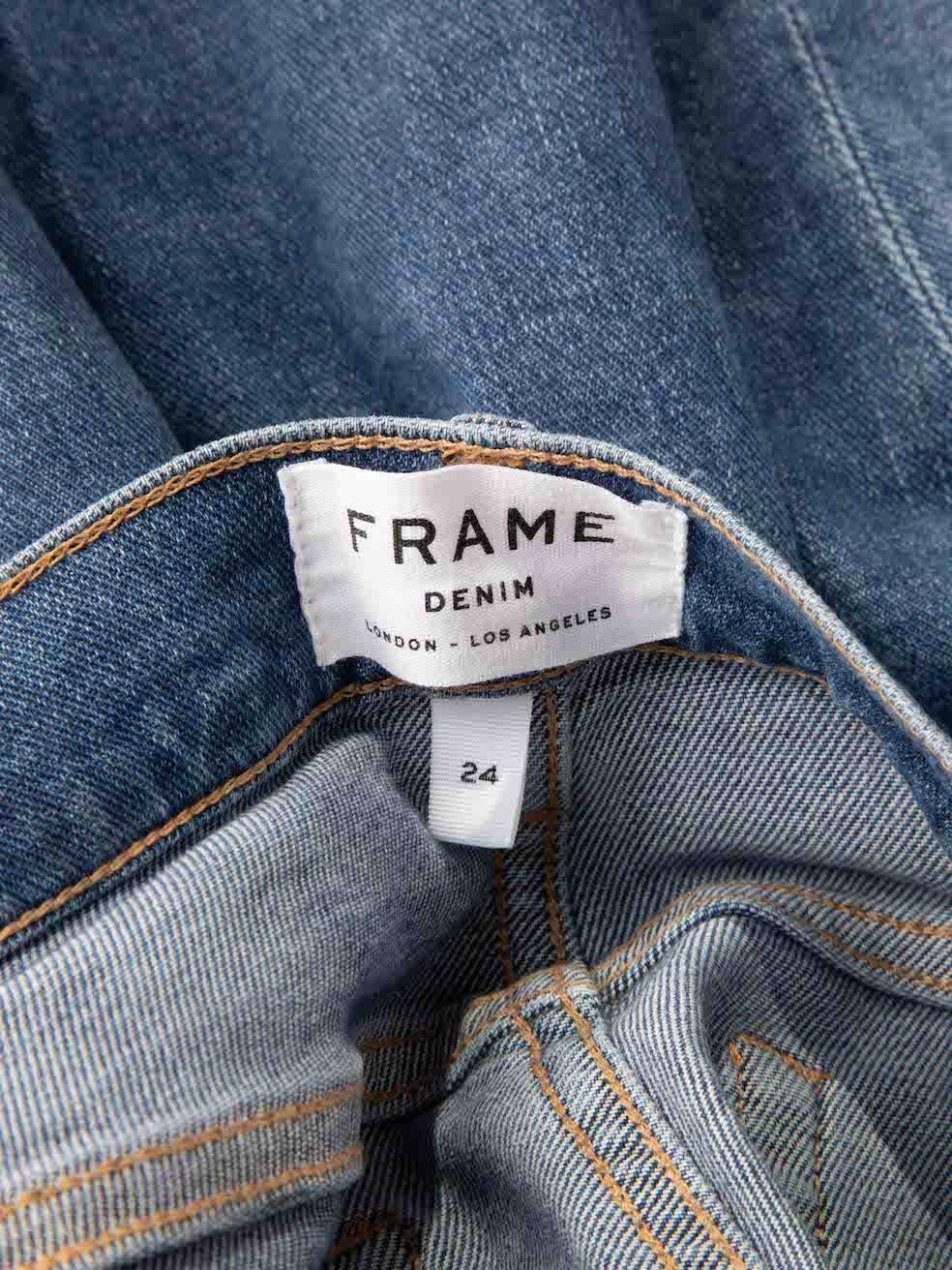 Women's Frame Blue Denim Le Nouveau Straight Jeans Size XS