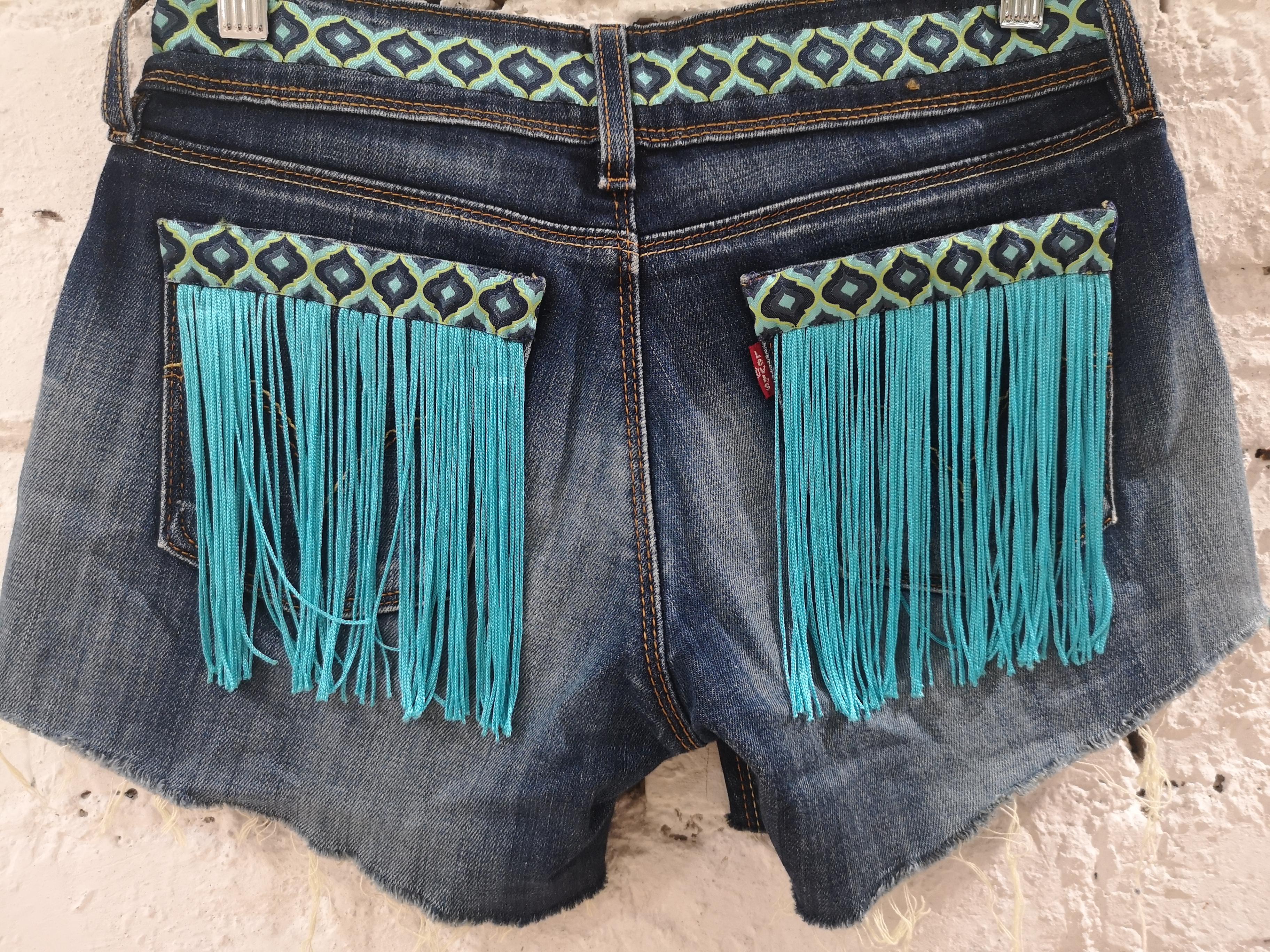 Blue denim SOAB shorts In Good Condition In Capri, IT