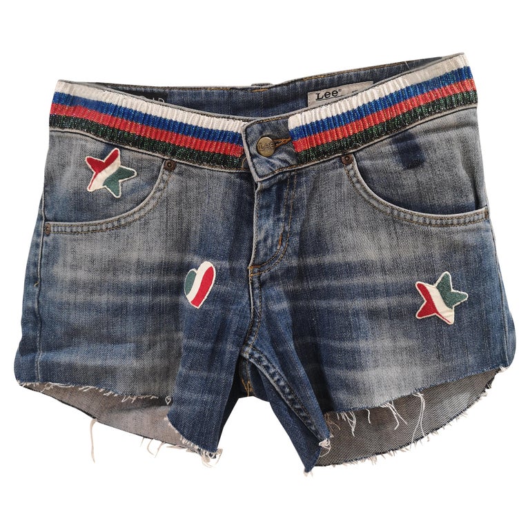 Blue denim SOAB shorts For Sale at 1stDibs