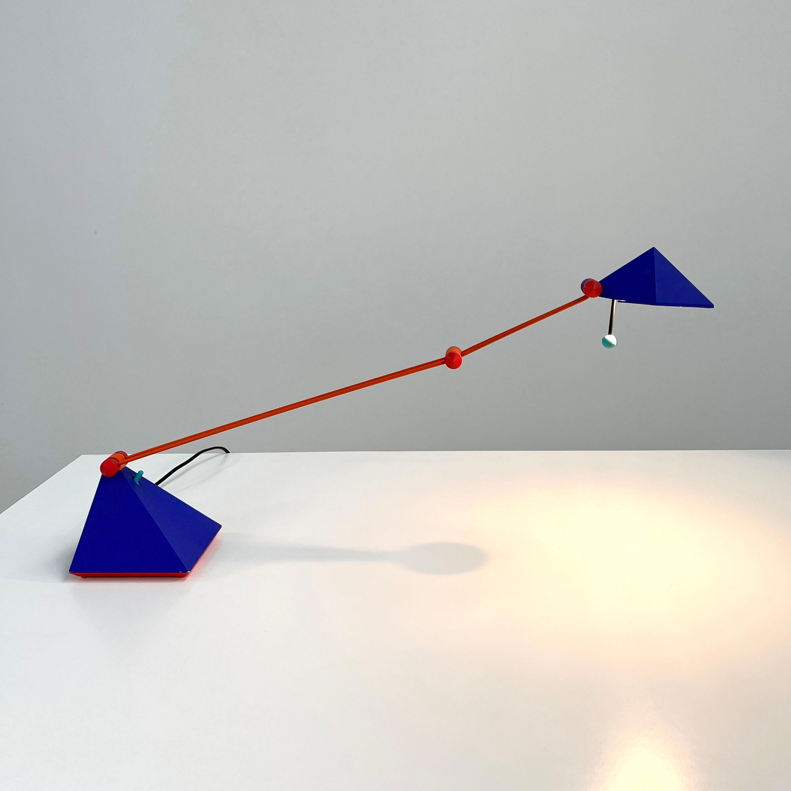 Blue Desk Lamp by Lungean & Pellmann for Brilliant Leuchten Germany, 1980s 1